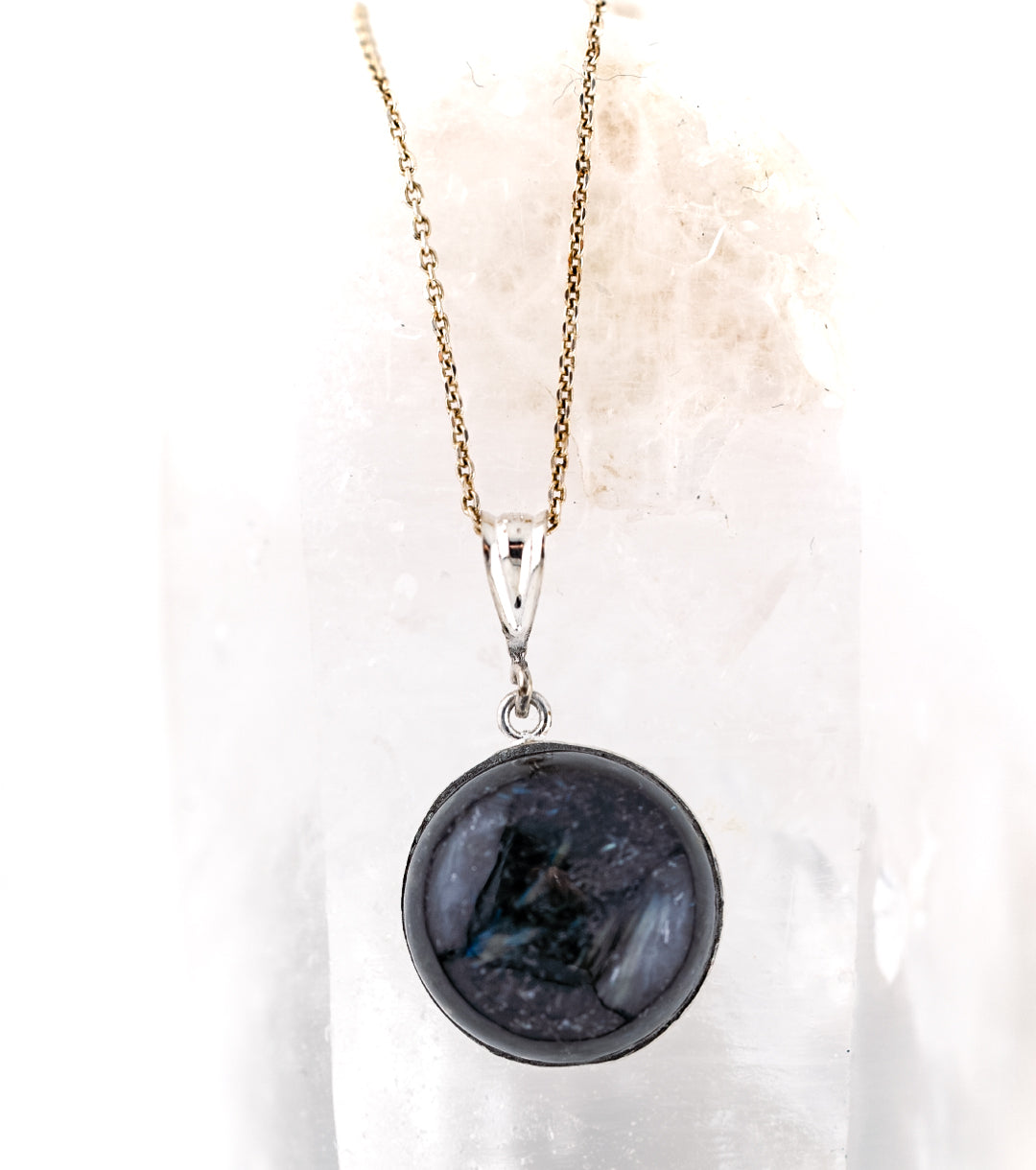 Sorcerer's Stone Pendant Necklace in 14K Gold & 925 Silver