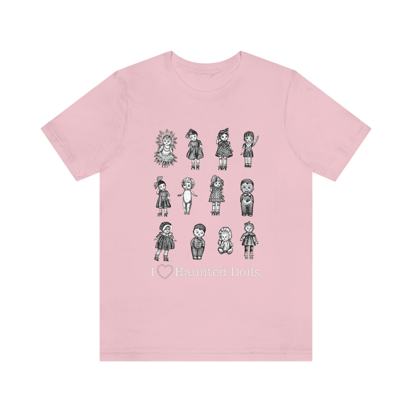 Scared & Alone Haunted Doll Unisex Jersey Short Sleeve Tee