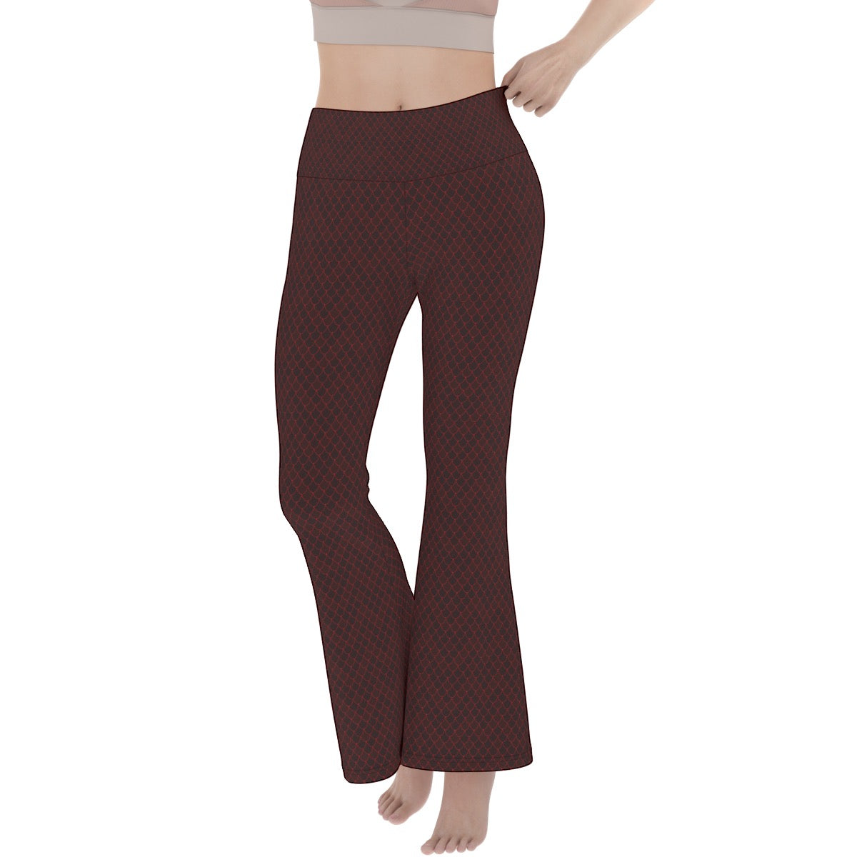 Spellcaster by Patti Negri Flare Yoga Pants - "Secret Spell Dragon"