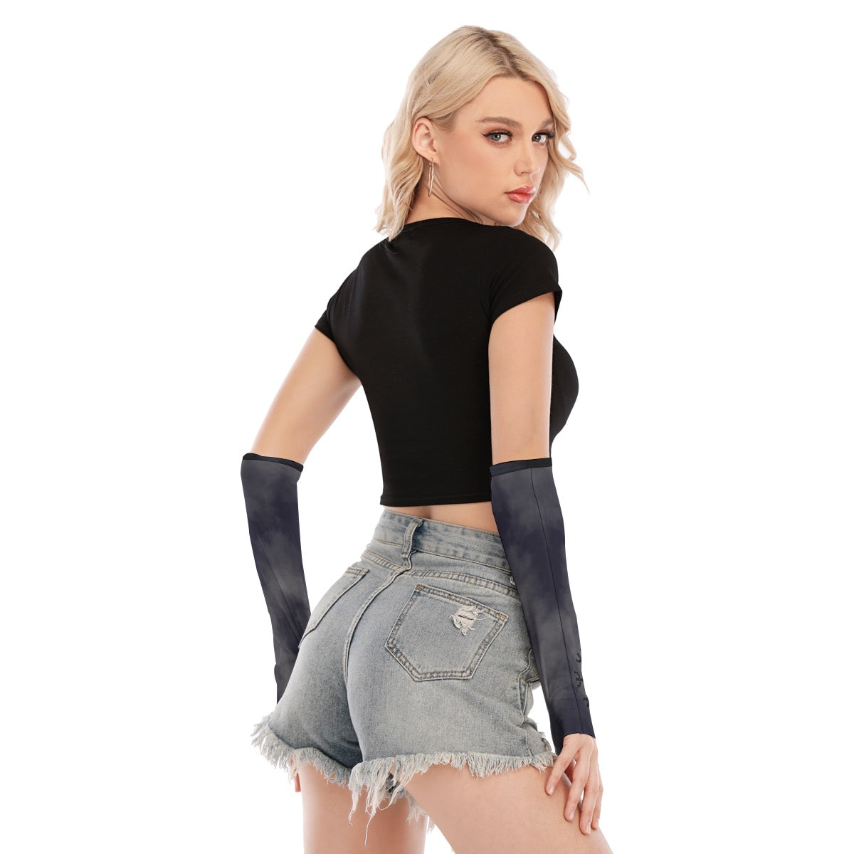 Spellcaster by Patti Negri Elbow-Length Fingerless Gloves "Protection"