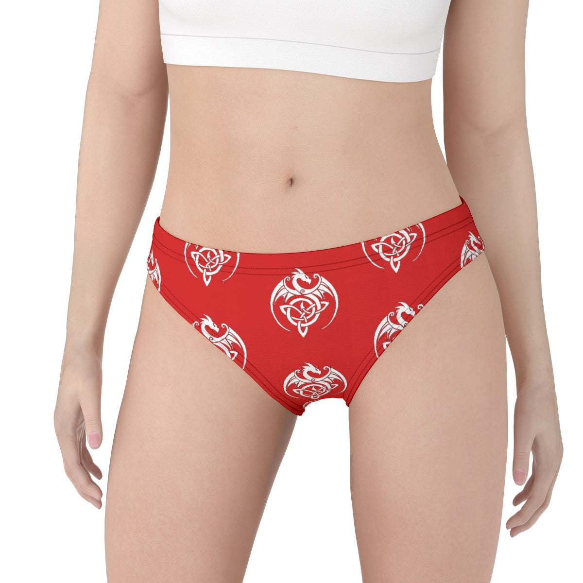 Patti's Power Panties Women's Hipster Bikini Briefs - "Dragon"