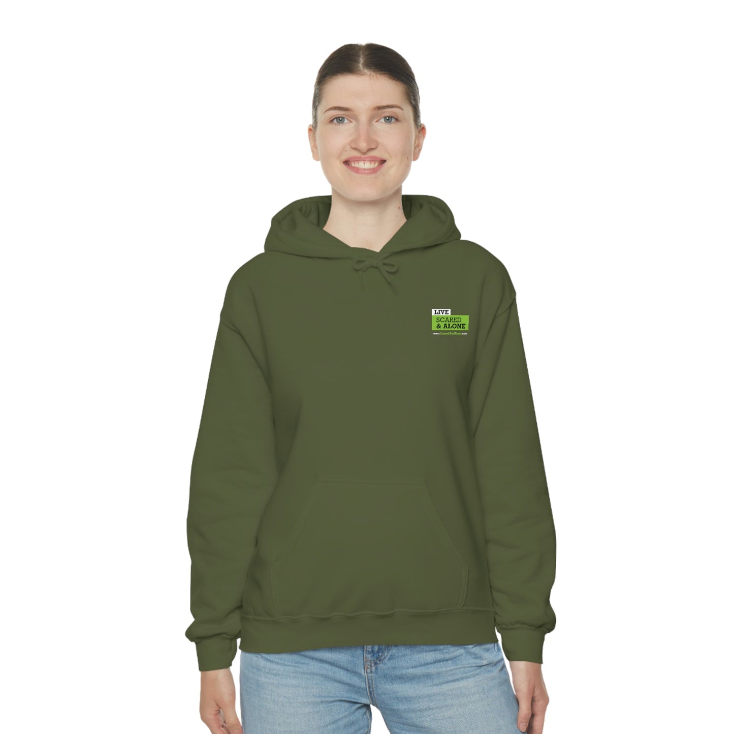 Scared & Alone "Ghost Bait" Unisex Heavy Blend™ Hooded Sweatshirt