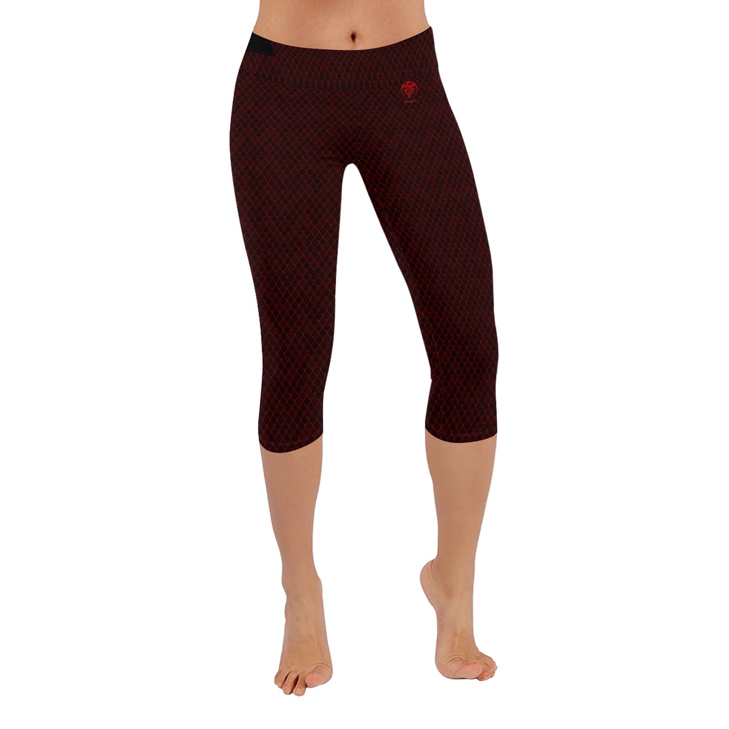 Spellcaster by Patti Negri Capri Leggings - "Secret Spell Dragon"