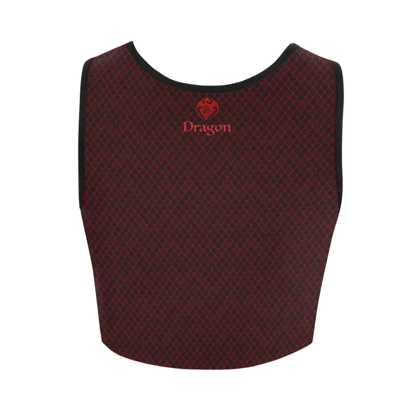 Spellcaster by Patty Negri Cropped Workout Tank - "Secret Spell Dragon"