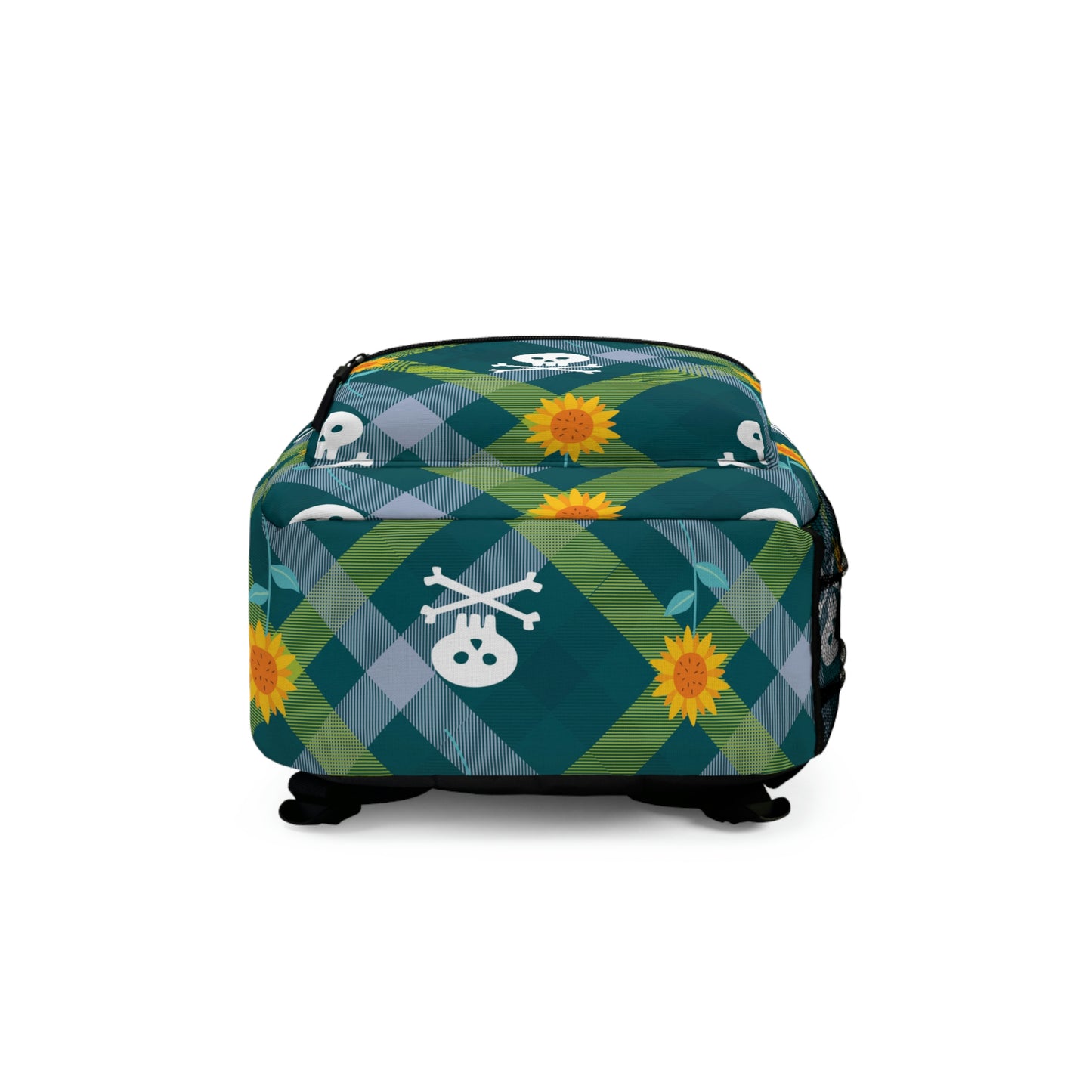 Pirates & Sunflowers Plaid Backpack