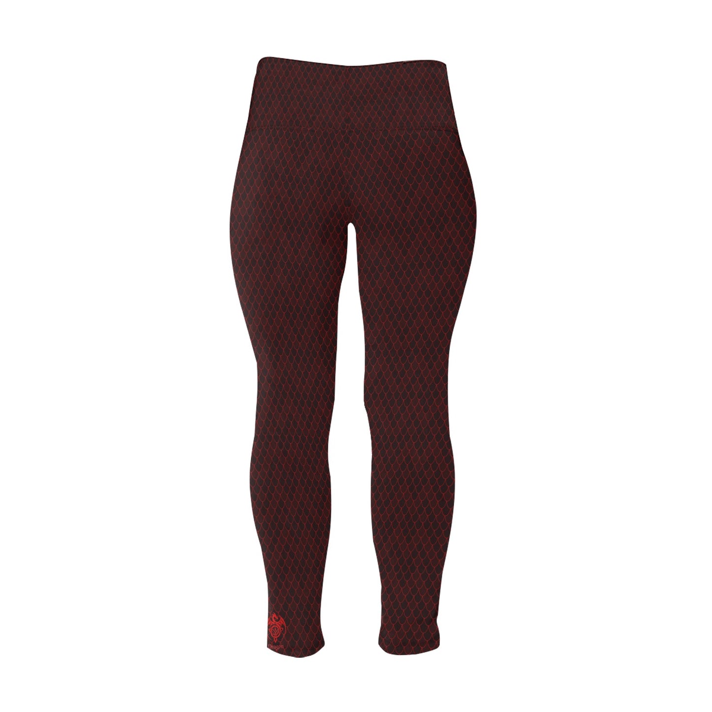 Spellcaster by Patti Negri Women's Curve Magick Yoga Leggings - "Secret Spell Dragon"