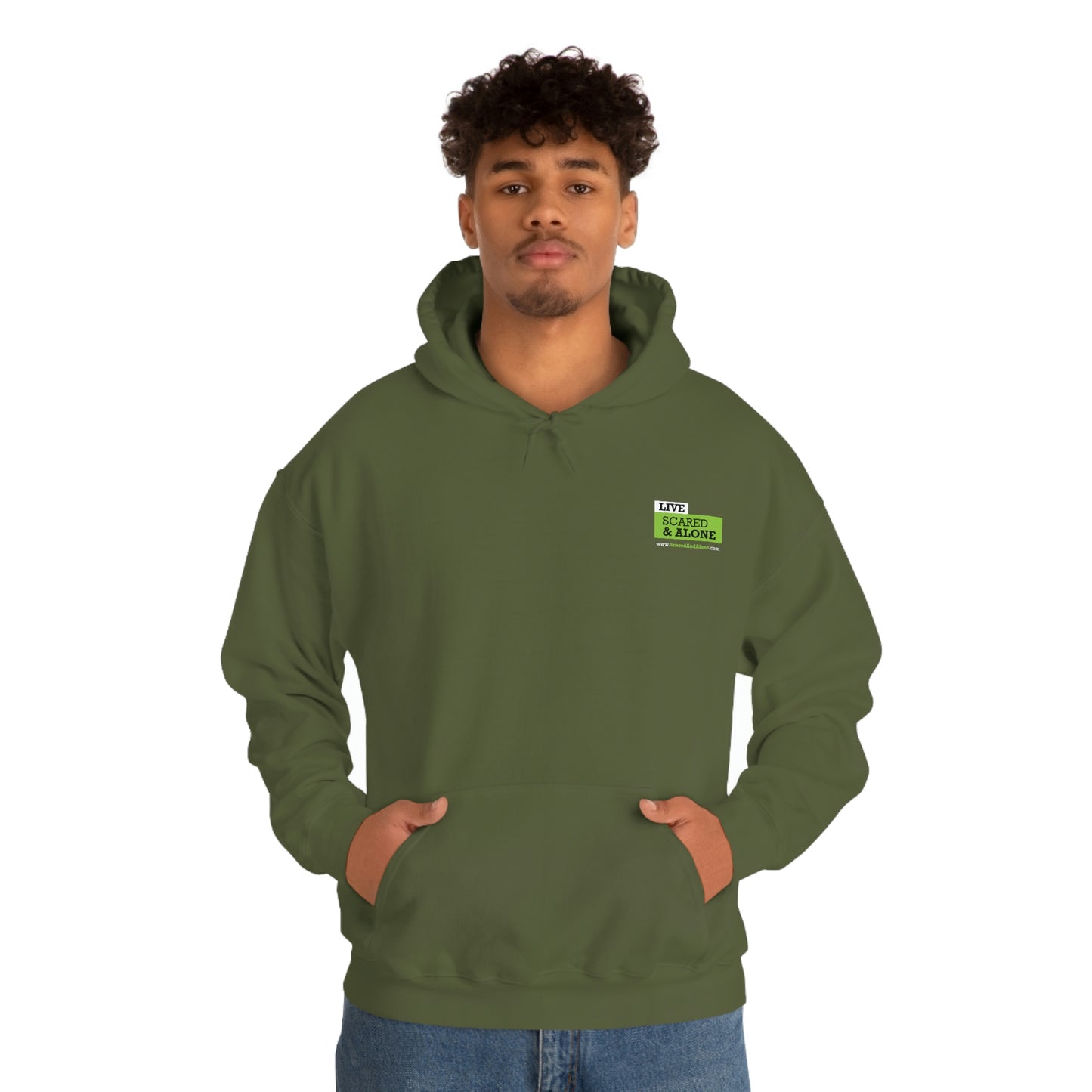 Scared & Alone "Ghost Bait" Unisex Heavy Blend™ Hooded Sweatshirt