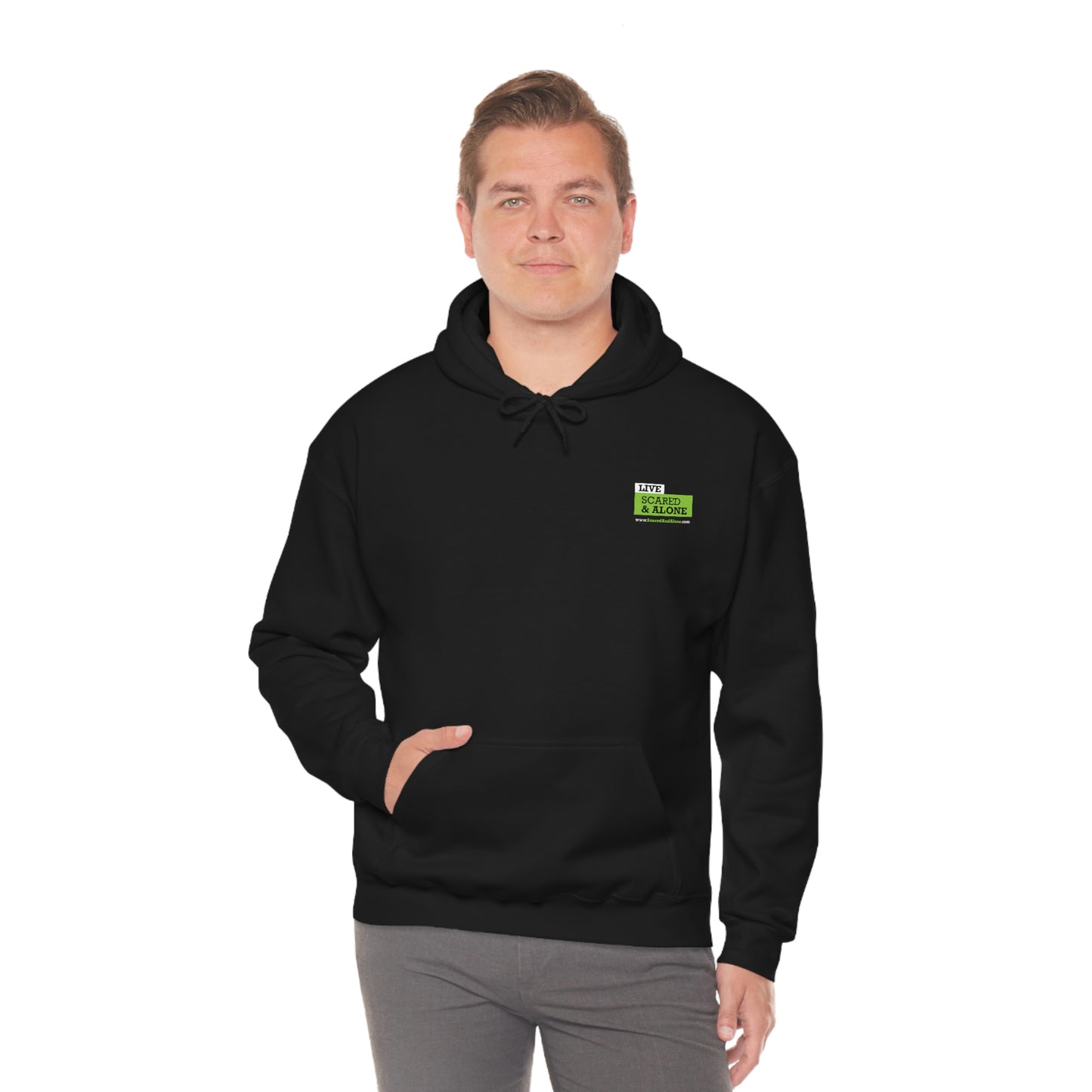 Scared & Alone "Ghost Bait" Unisex Heavy Blend™ Hooded Sweatshirt