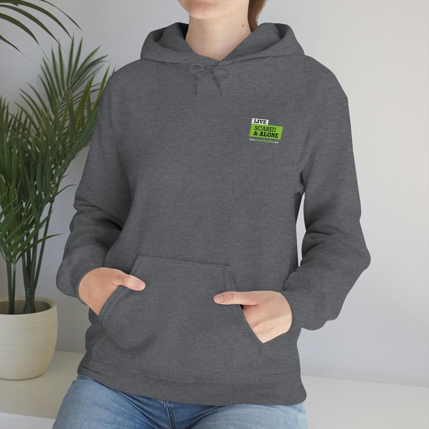 Scared & Alone "Ghost Bait" Unisex Heavy Blend™ Hooded Sweatshirt