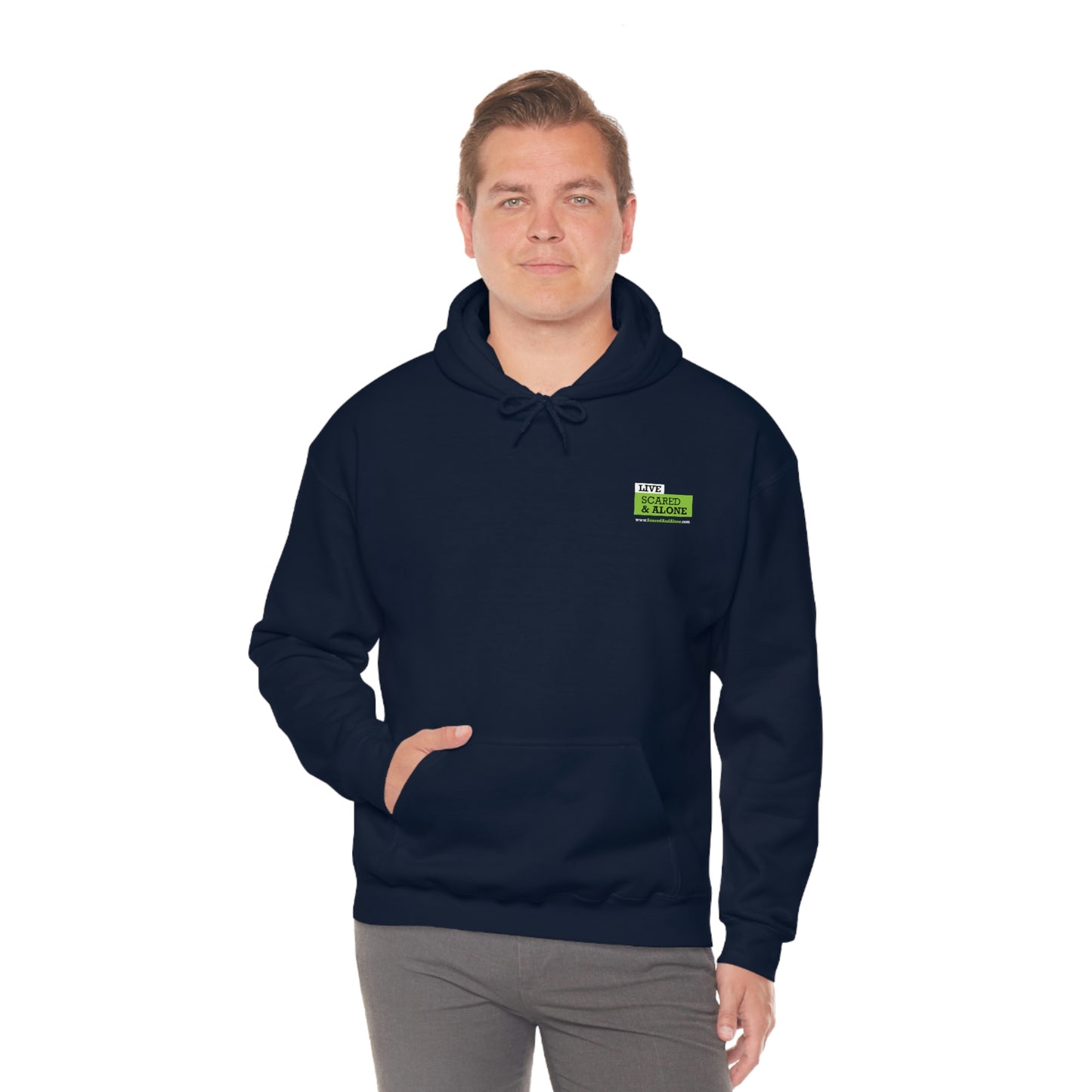 Scared & Alone "Ghost Bait" Unisex Heavy Blend™ Hooded Sweatshirt