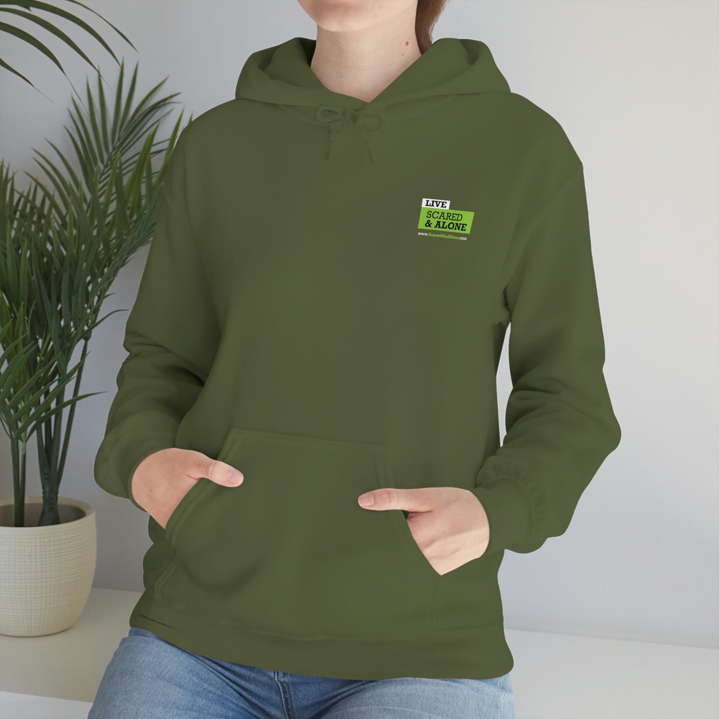 Scared & Alone "Ghost Bait" Unisex Heavy Blend™ Hooded Sweatshirt