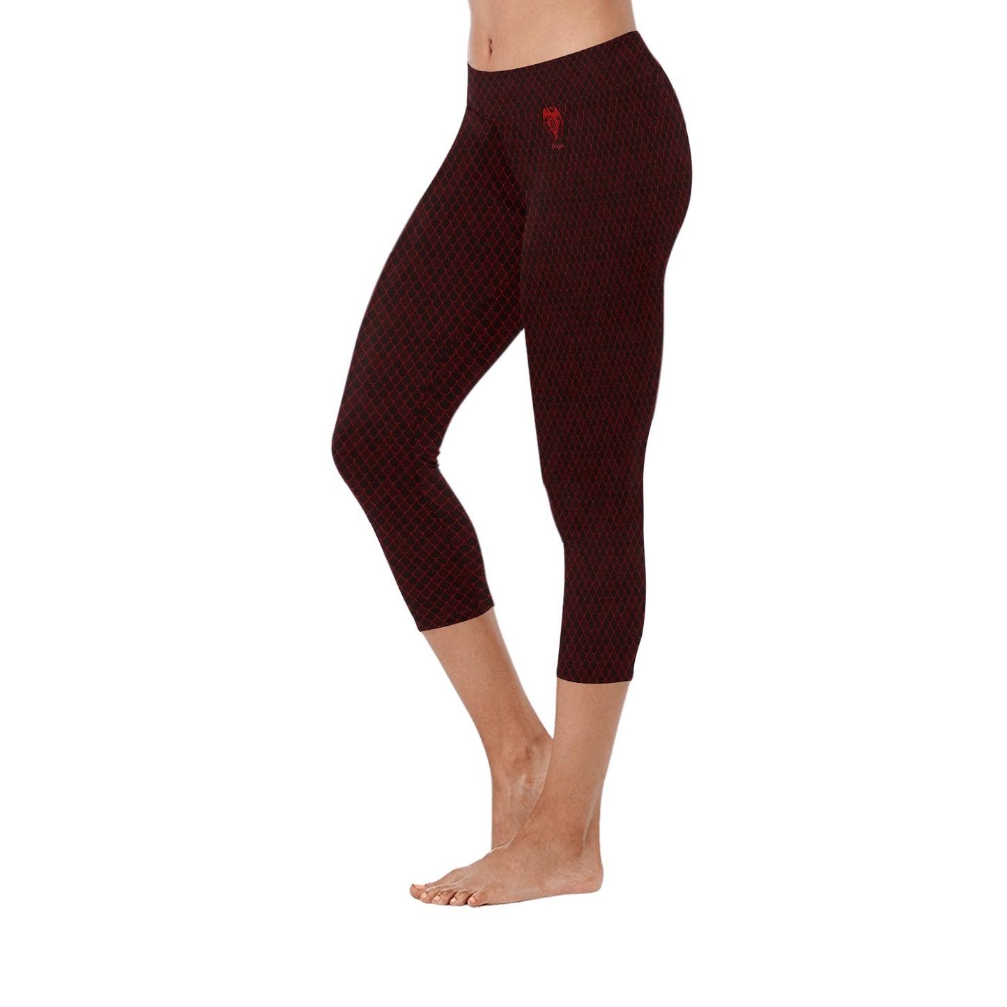 Spellcaster by Patti Negri Capri Leggings - "Secret Spell Dragon"