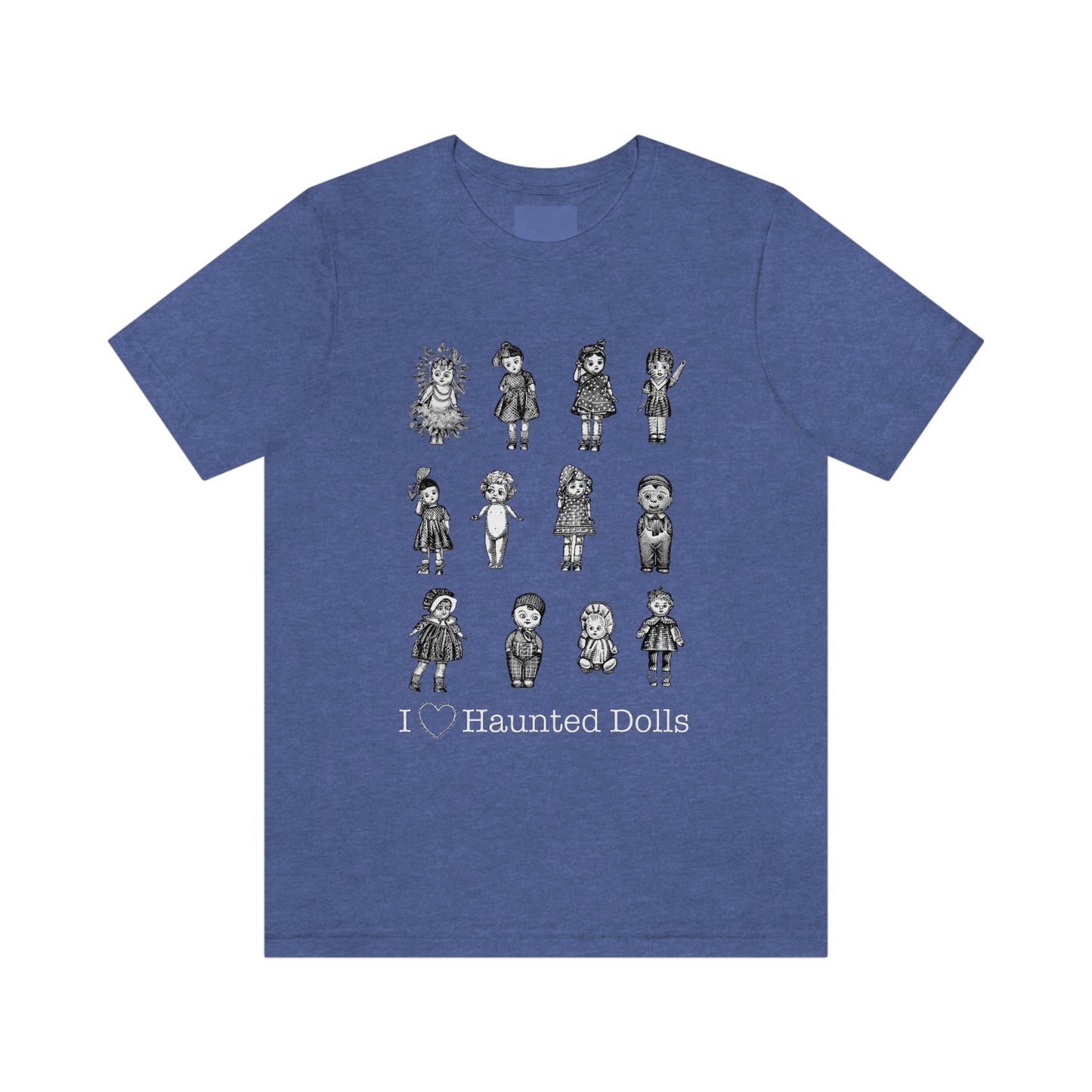Scared & Alone Haunted Doll Unisex Jersey Short Sleeve Tee