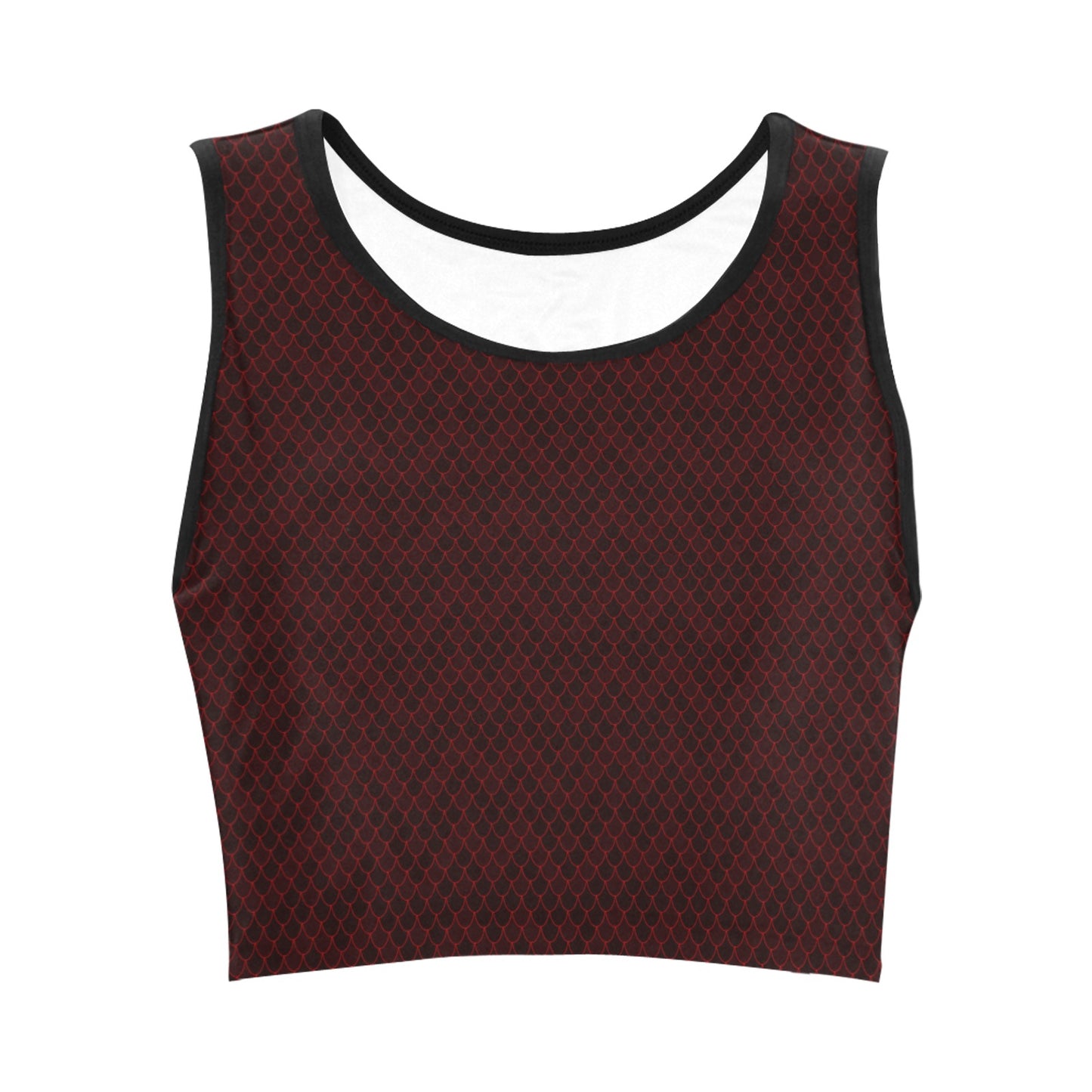 Spellcaster by Patty Negri Cropped Workout Tank - "Secret Spell Dragon"