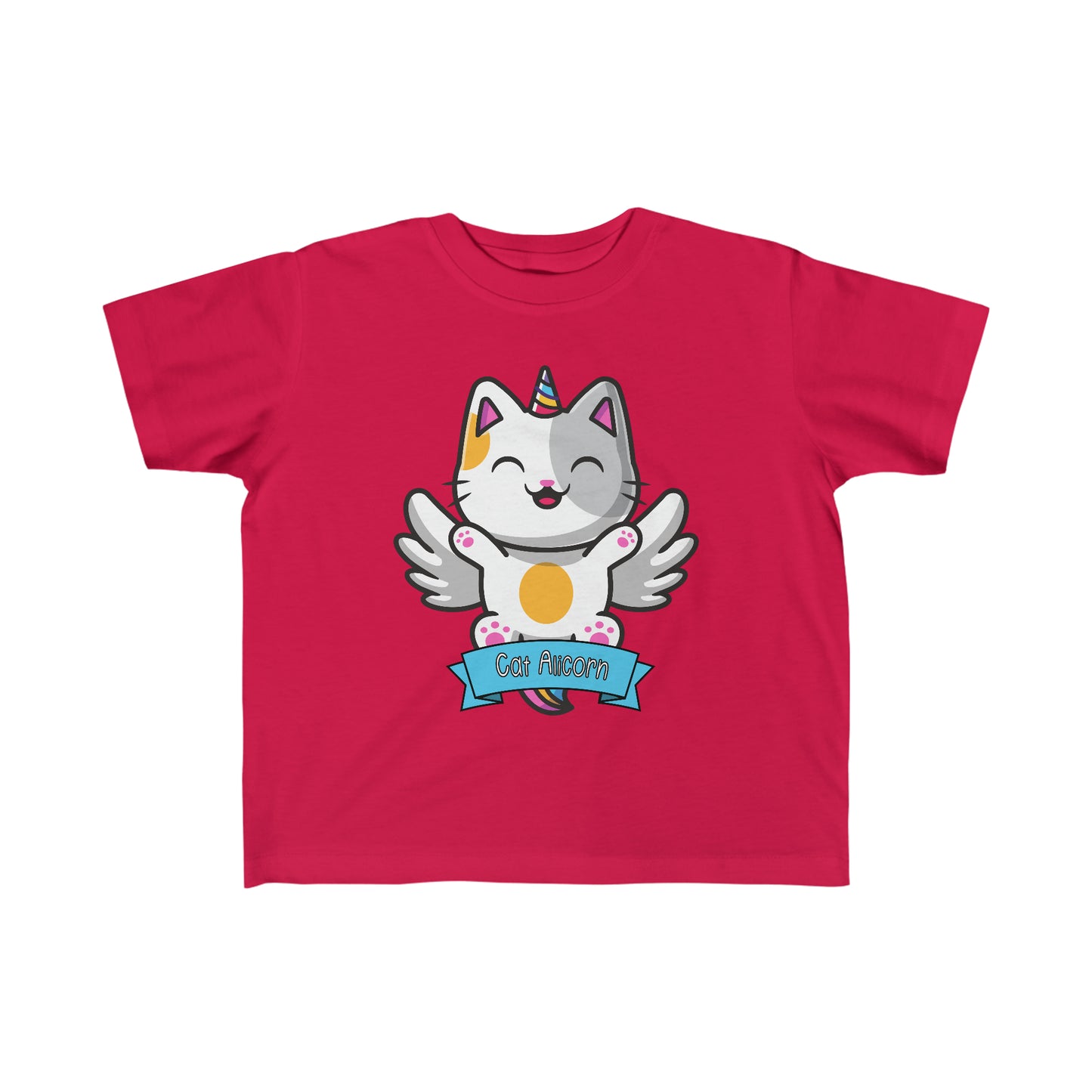 Spirit Cuties "Cat Alicorn" Toddler's Fine Jersey Tee