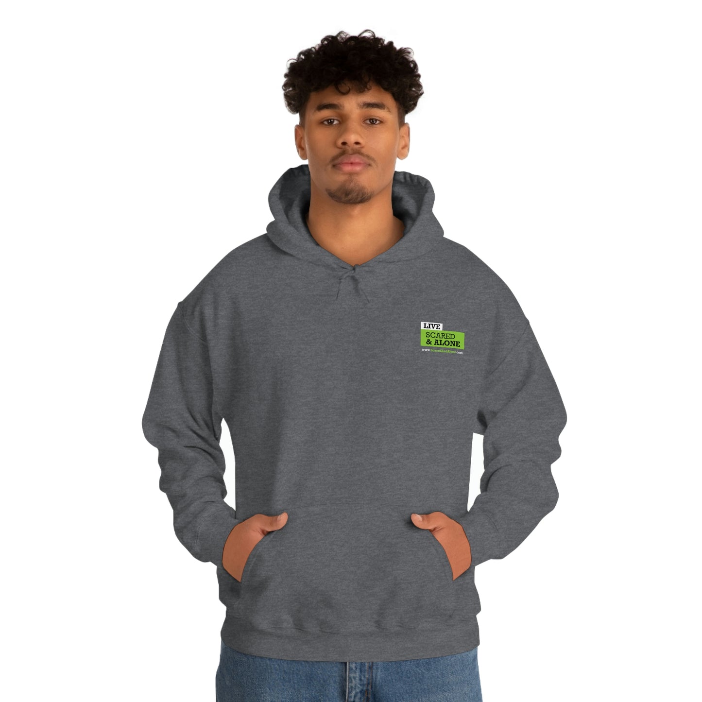 Scared & Alone "Ghost Bait" Unisex Heavy Blend™ Hooded Sweatshirt