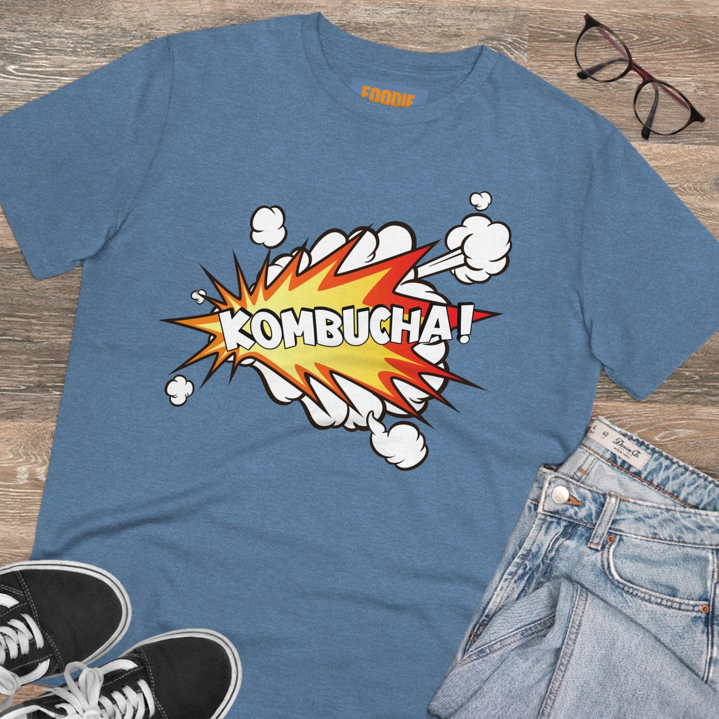 Foodie Pharmacology "Kombucha!" Organic Unisex T-shirt