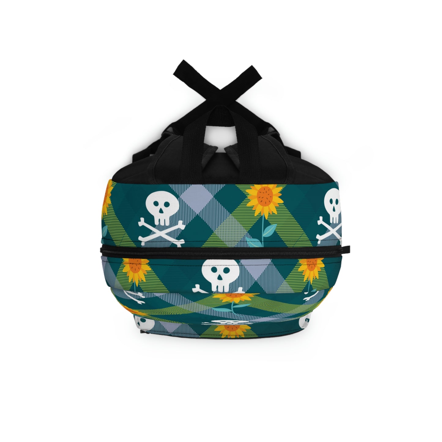 Pirates & Sunflowers Plaid Backpack