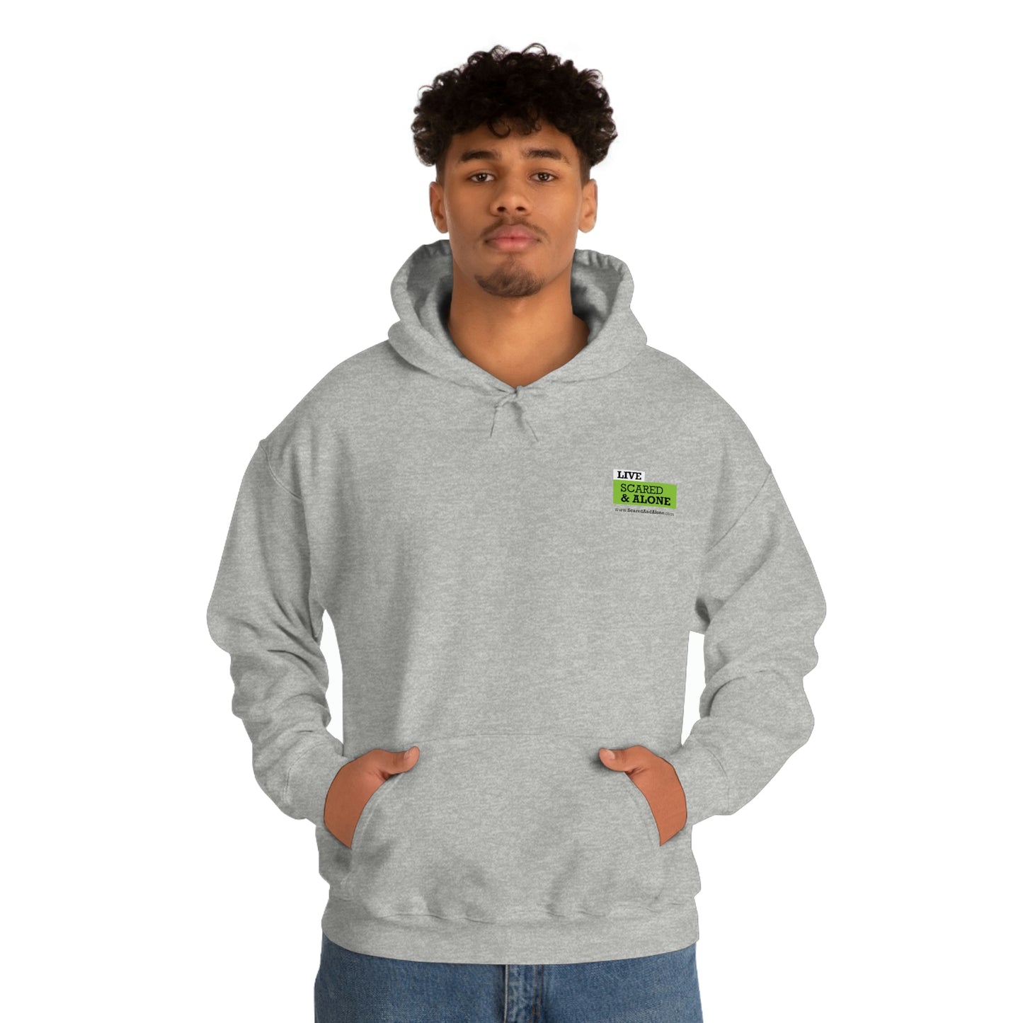 Scared & Alone "Ghost Bait" Unisex Heavy Blend™ Hooded Sweatshirt