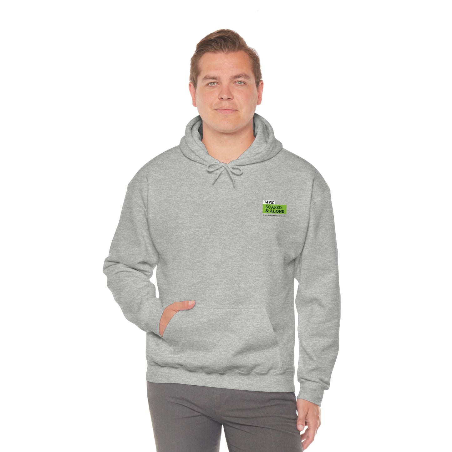 Scared & Alone "Ghost Bait" Unisex Heavy Blend™ Hooded Sweatshirt