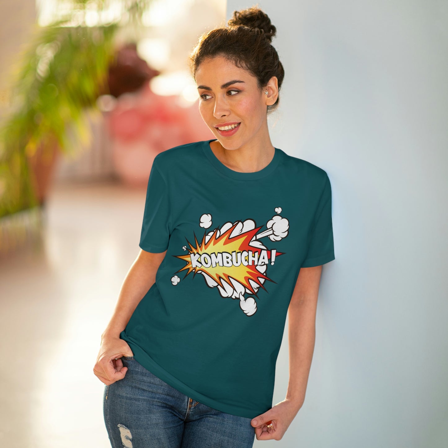 Foodie Pharmacology "Kombucha!" Organic Unisex T-shirt