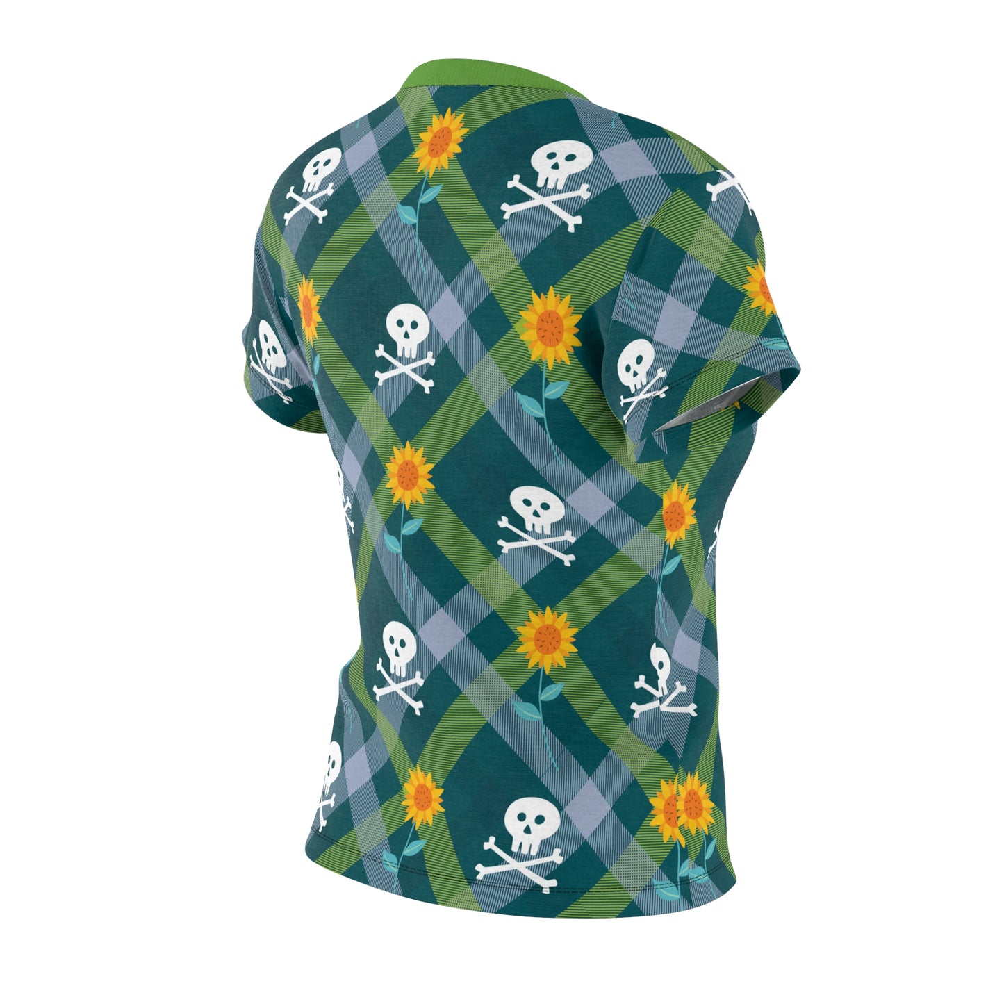 True Crime Plaid "Pirates & Sunflowers" Tee