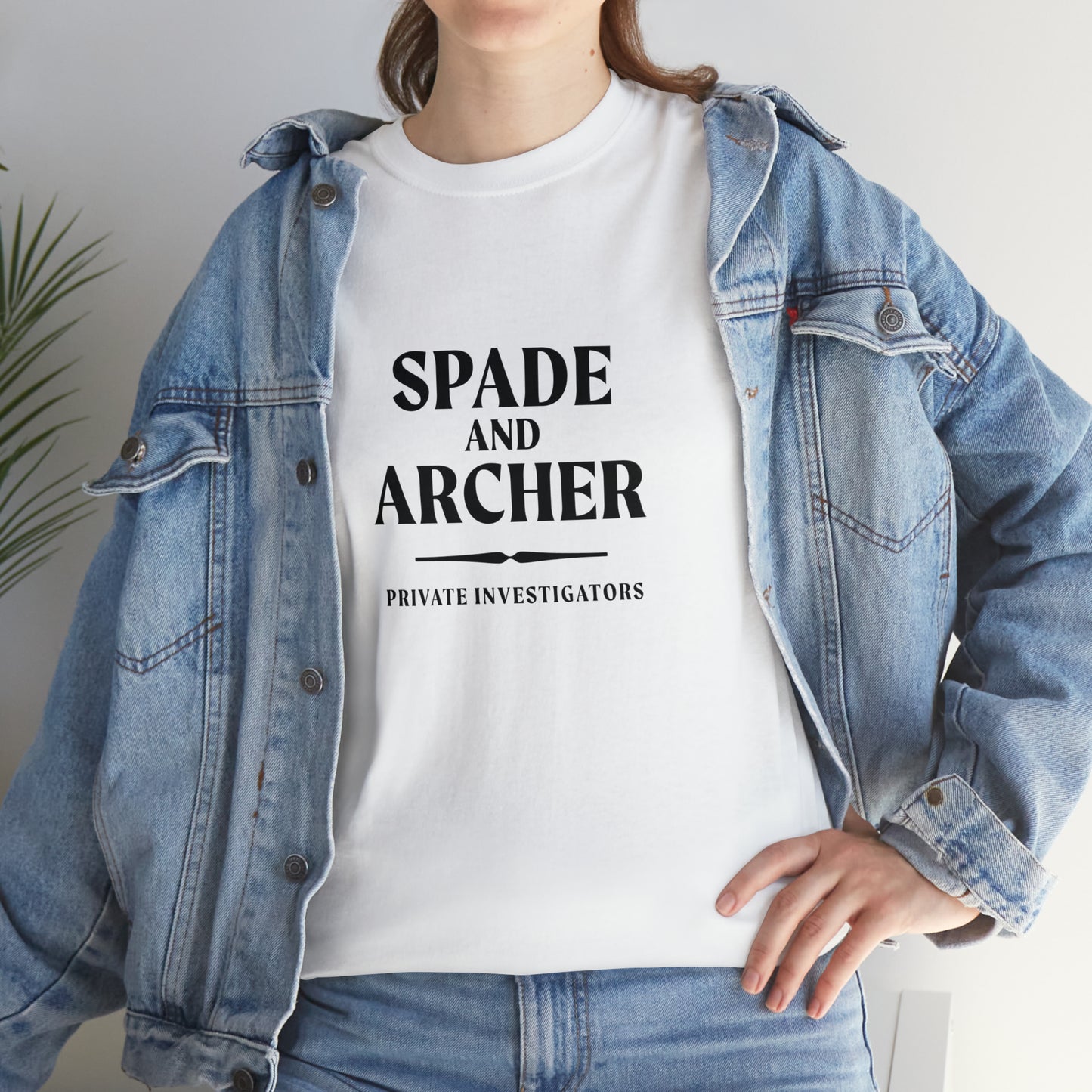 Spade And Archer Private Investigator T-Shirt Unisex Heavy Cotton Tee