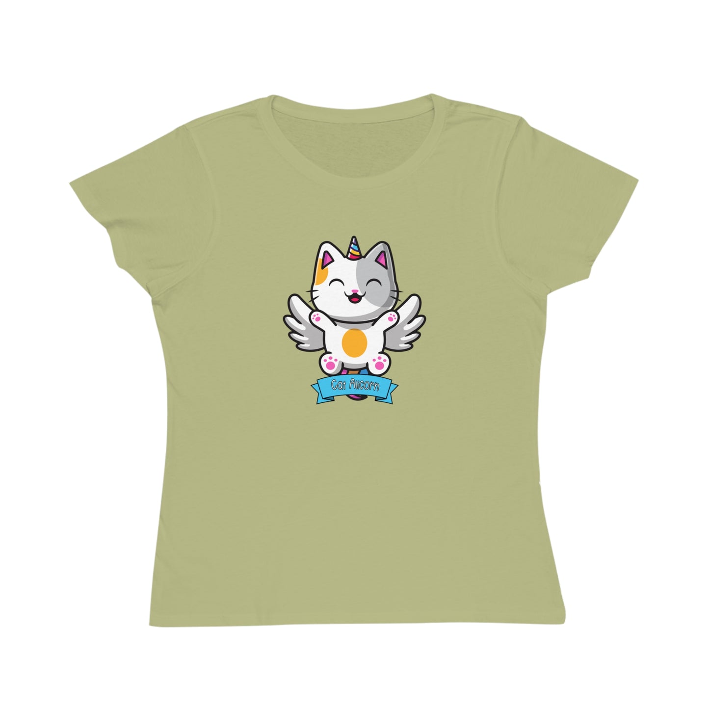Spirit Cuties "Cat Alicorn" Organic Women's T-Shirt