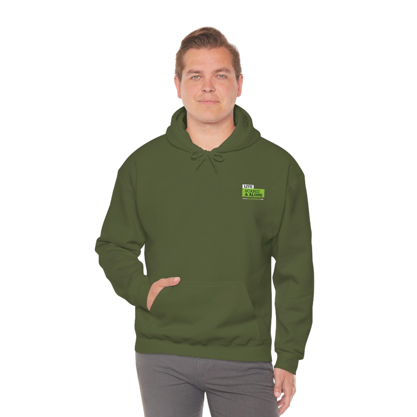 Scared & Alone "Ghost Bait" Unisex Heavy Blend™ Hooded Sweatshirt