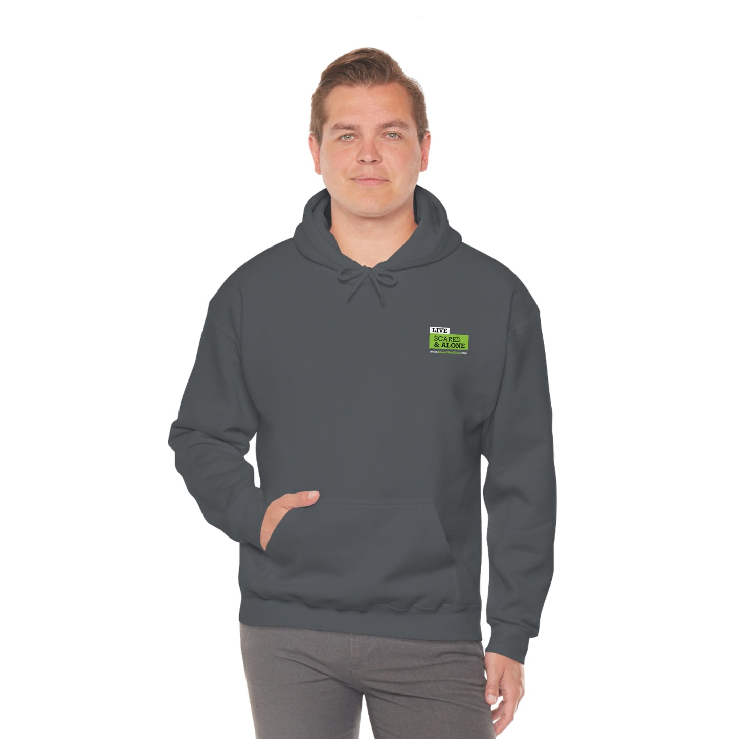Scared & Alone "Ghost Bait" Unisex Heavy Blend™ Hooded Sweatshirt