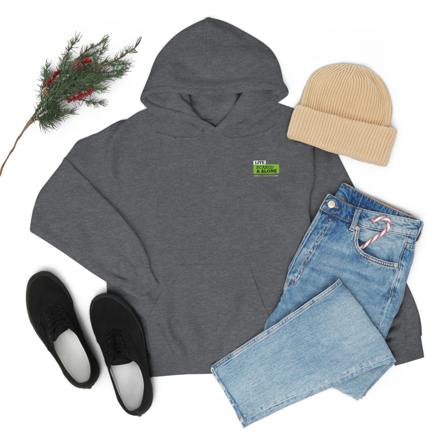 Scared & Alone "Ghost Bait" Unisex Heavy Blend™ Hooded Sweatshirt