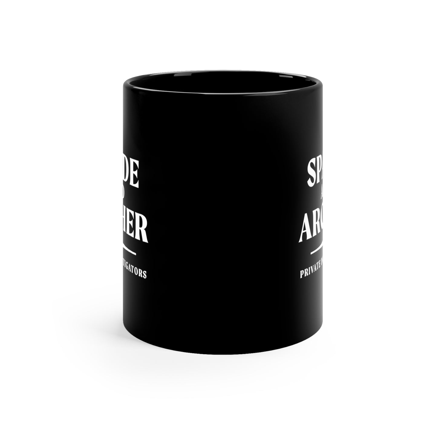 Spade And Archer Private Investigator 11oz Black Mug