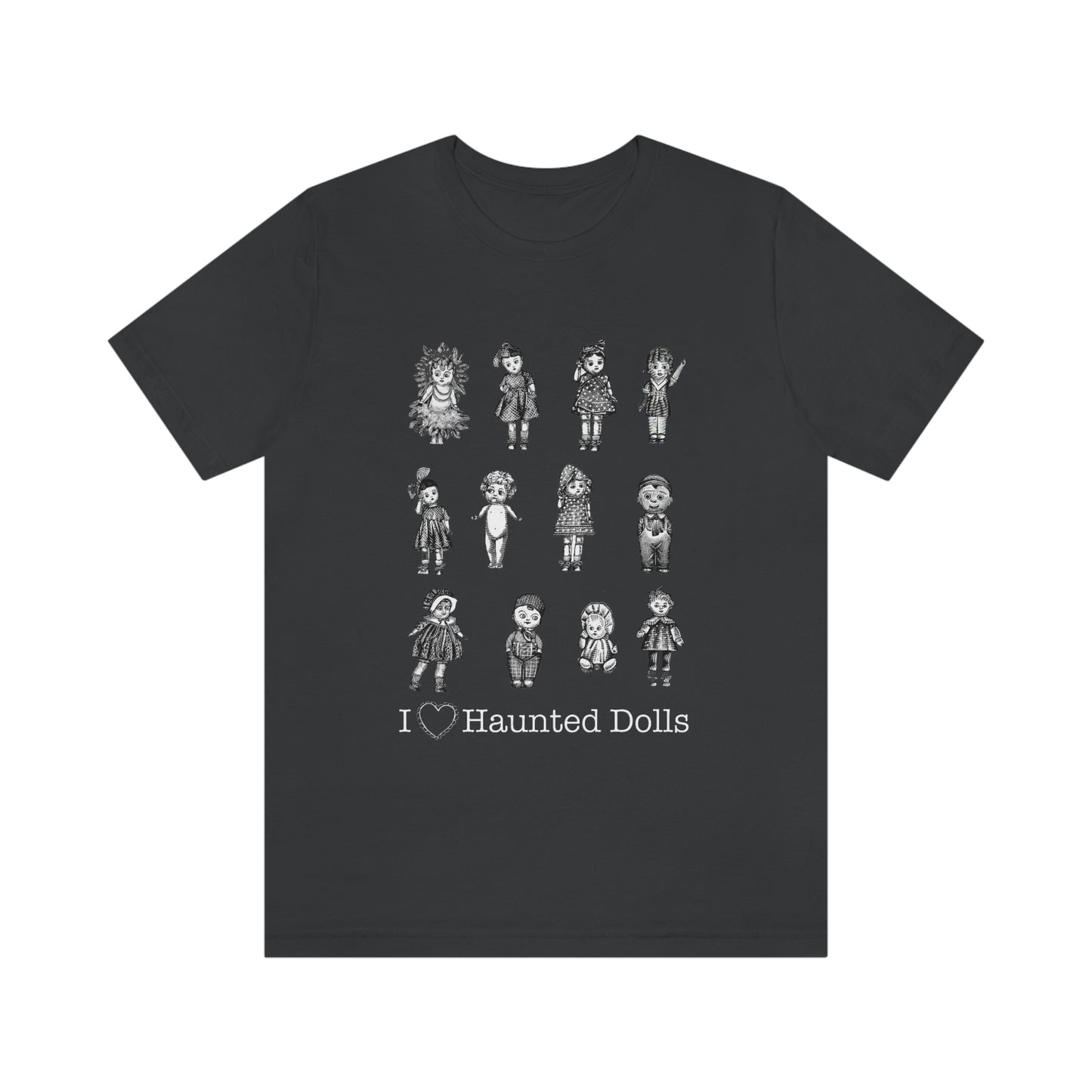 Scared & Alone Haunted Doll Unisex Jersey Short Sleeve Tee