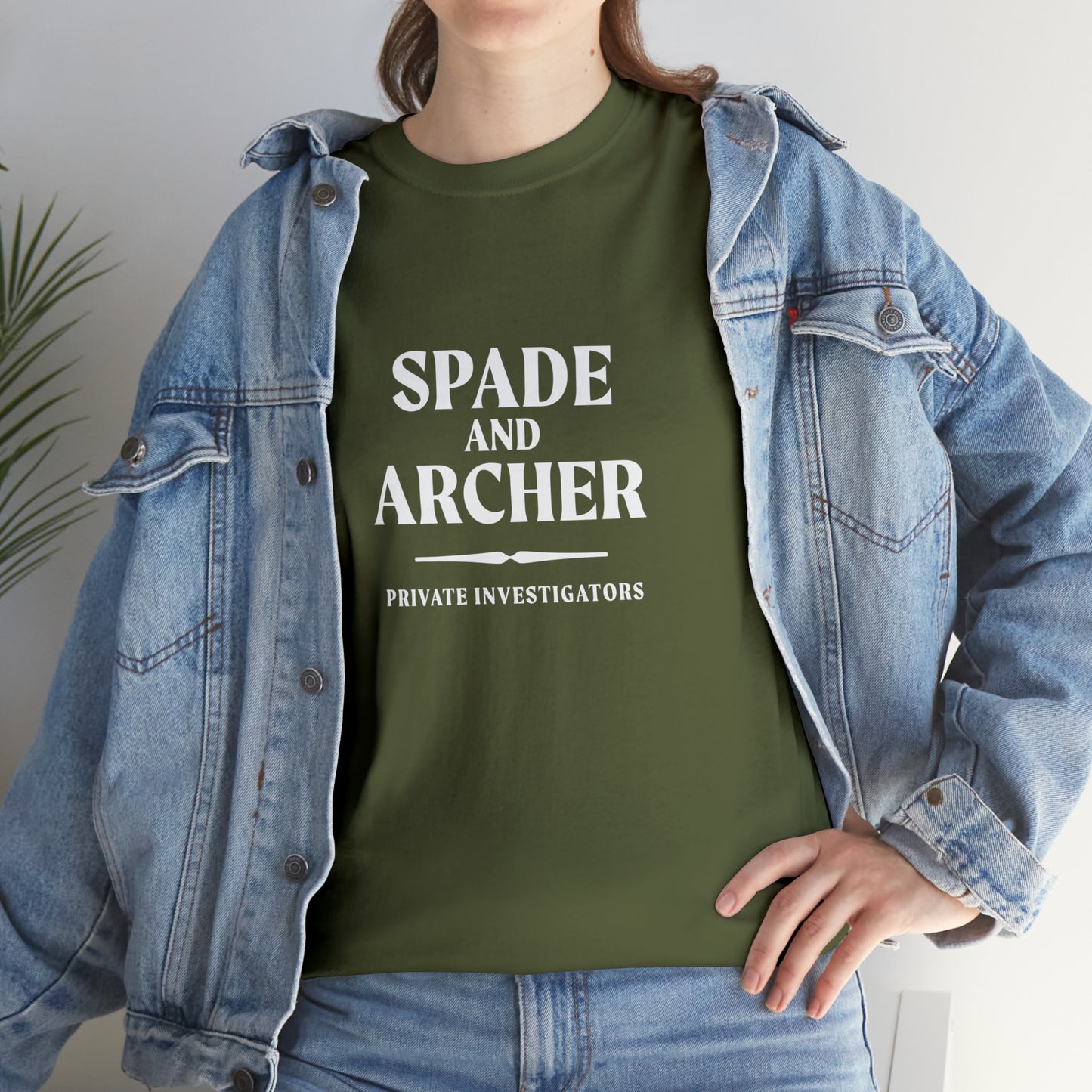 Spade And Archer Private Investigator T-Shirt Unisex Heavy Cotton Tee