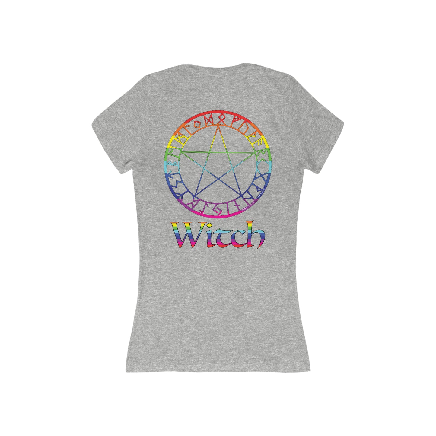 Patti's Power Spellcaster "Witch Pride" Women's Deep V-Neck T-shirt