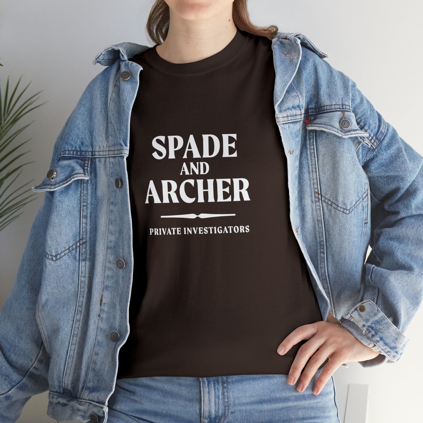 Spade And Archer Private Investigator T-Shirt Unisex Heavy Cotton Tee