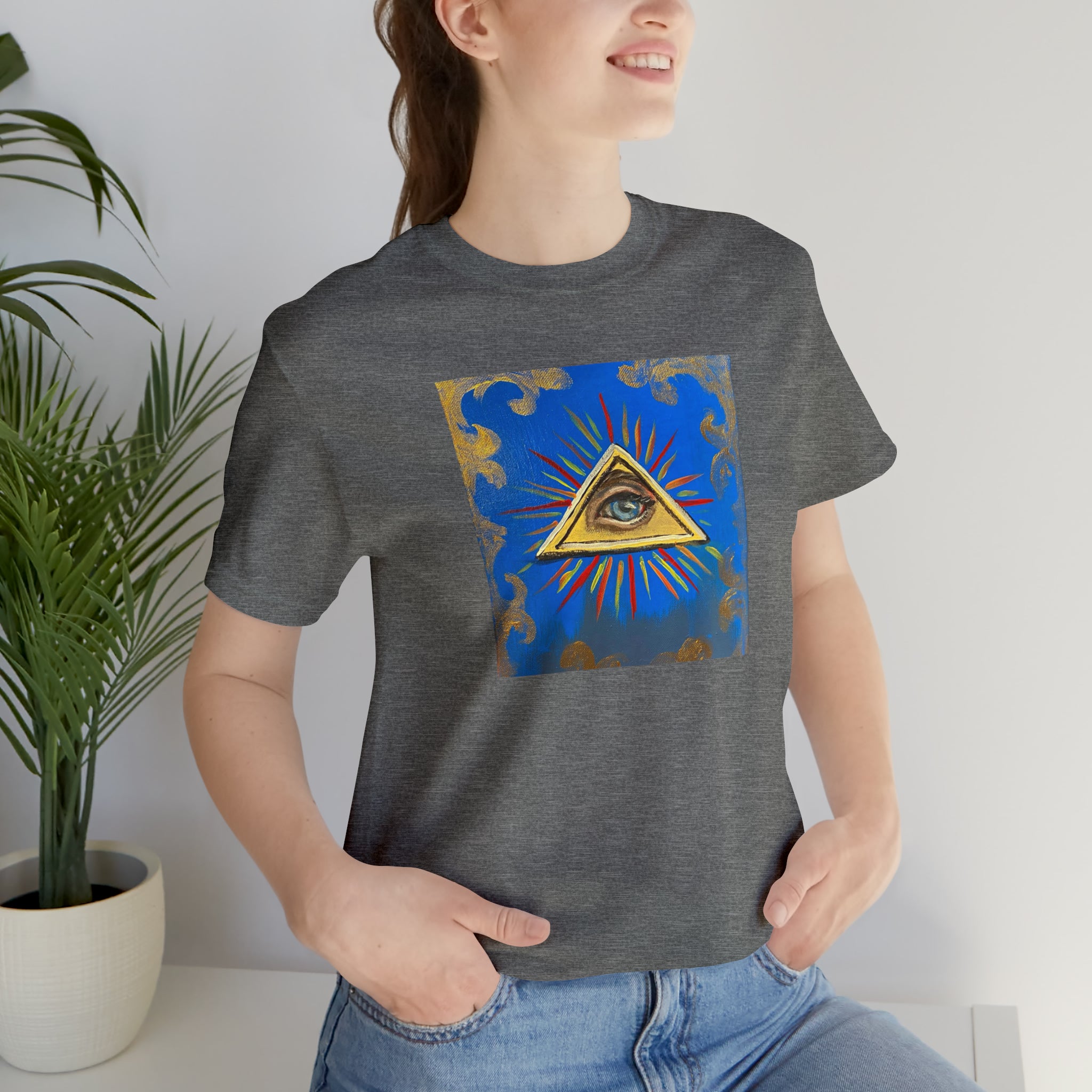 Scared & Alone Richard Lael's "All-Seeing Eye" Unisex Gallery Tee