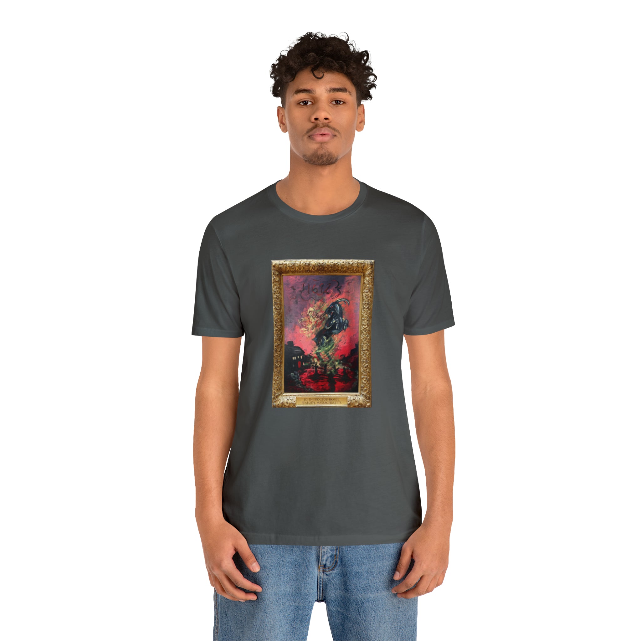 Scared & Alone Richard-Lael's "Proctor House" Unisex Gallery Tee (Single Image)