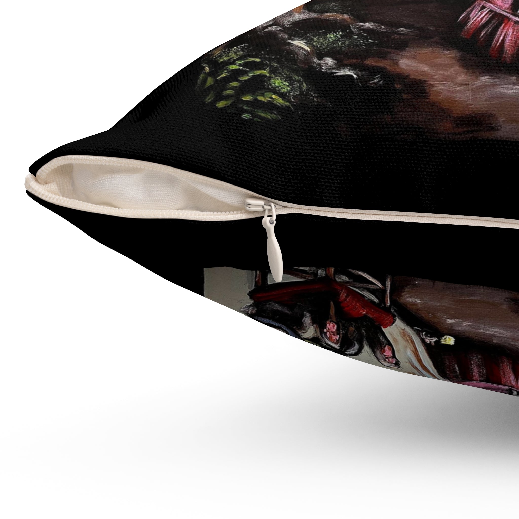 Scared & Alone Richard-Lael Lillard's "Mad Hatter's Tea Party" Square Gallery Pillow