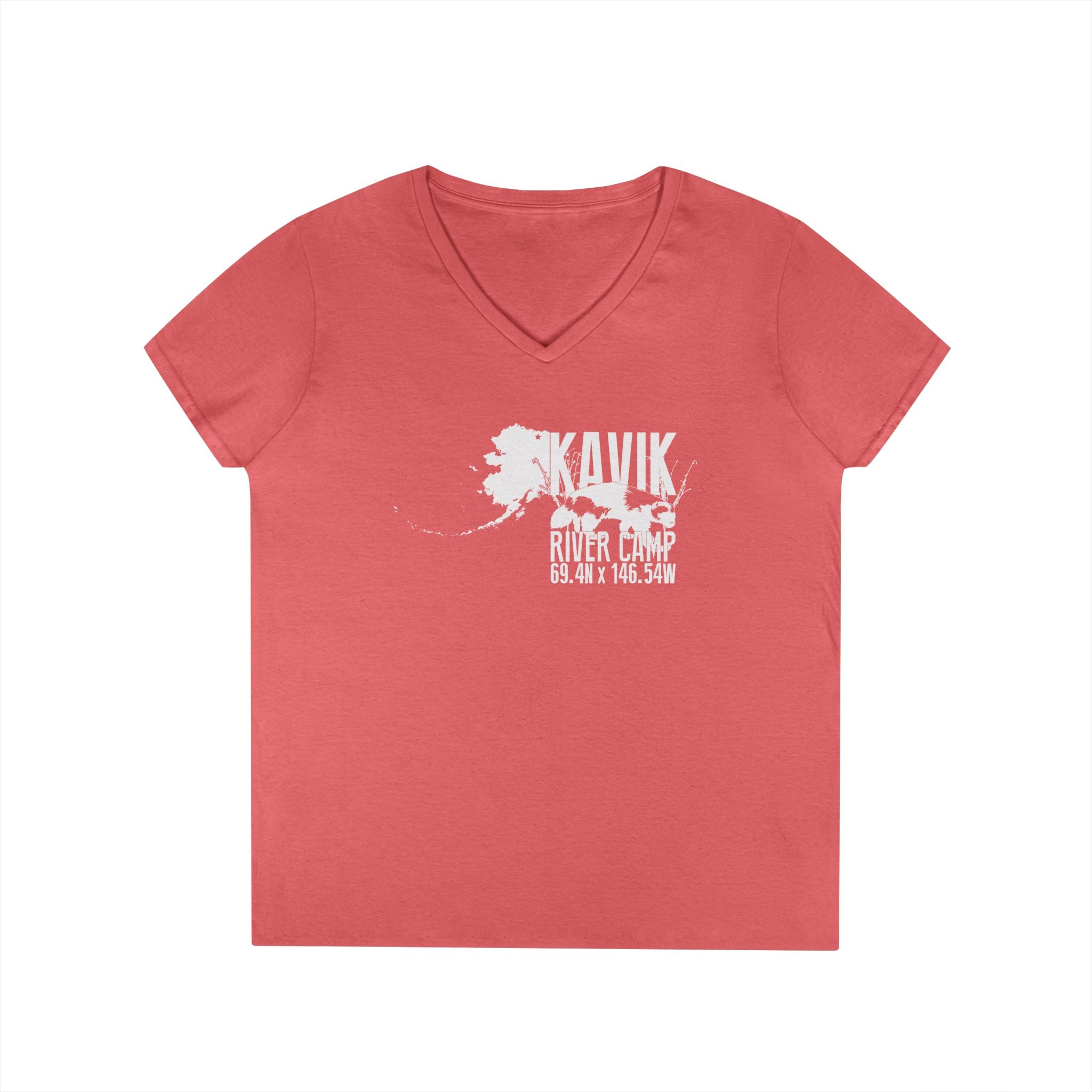 Sue's Kavik Logo Ladies' V-Neck T-Shirt