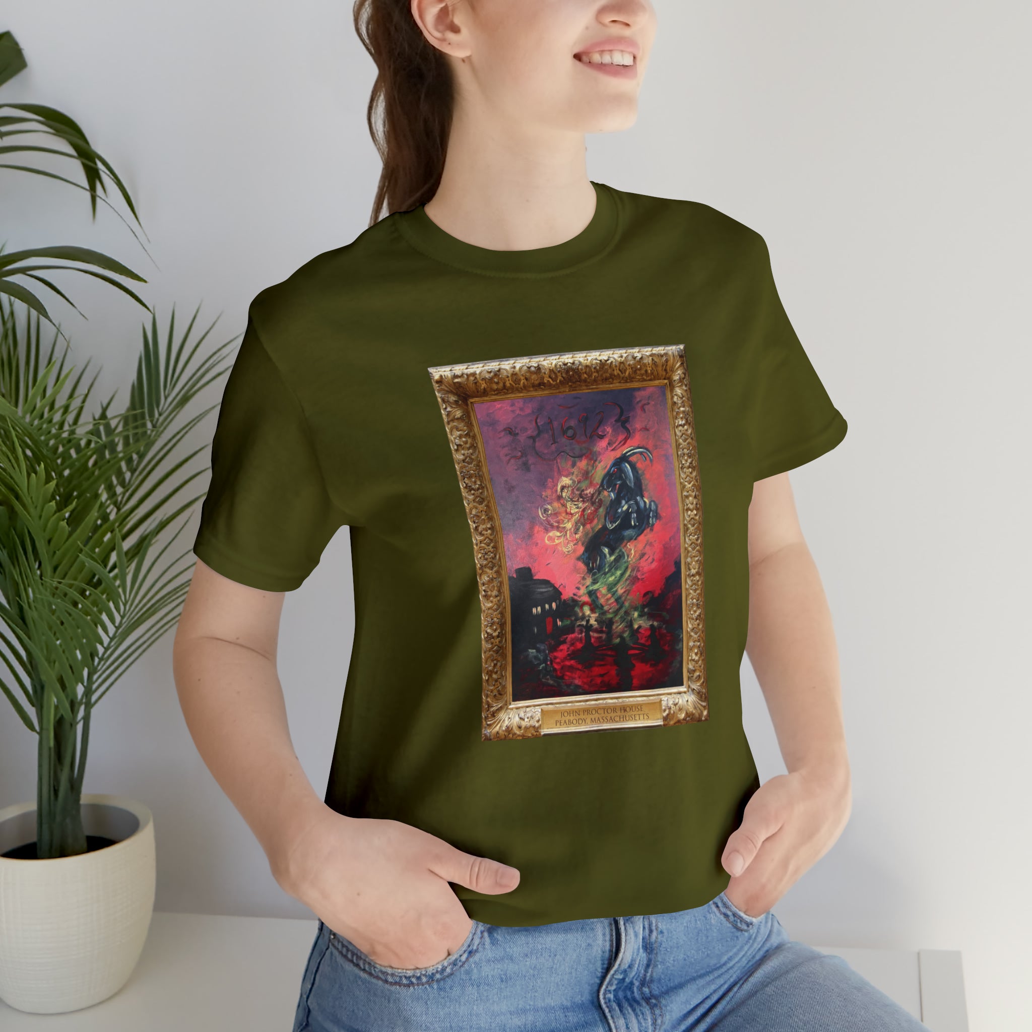 Scared & Alone Richard-Lael's "Proctor House" Unisex Gallery Tee (Single Image)