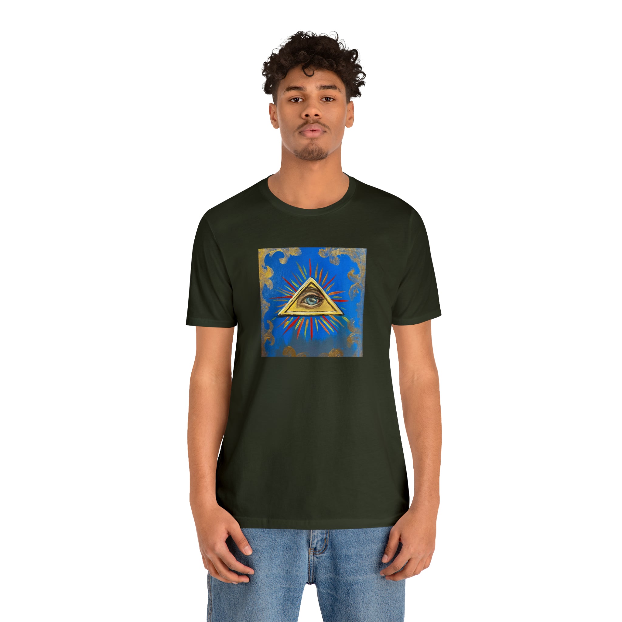 Scared & Alone Richard Lael's "All-Seeing Eye" Unisex Gallery Tee