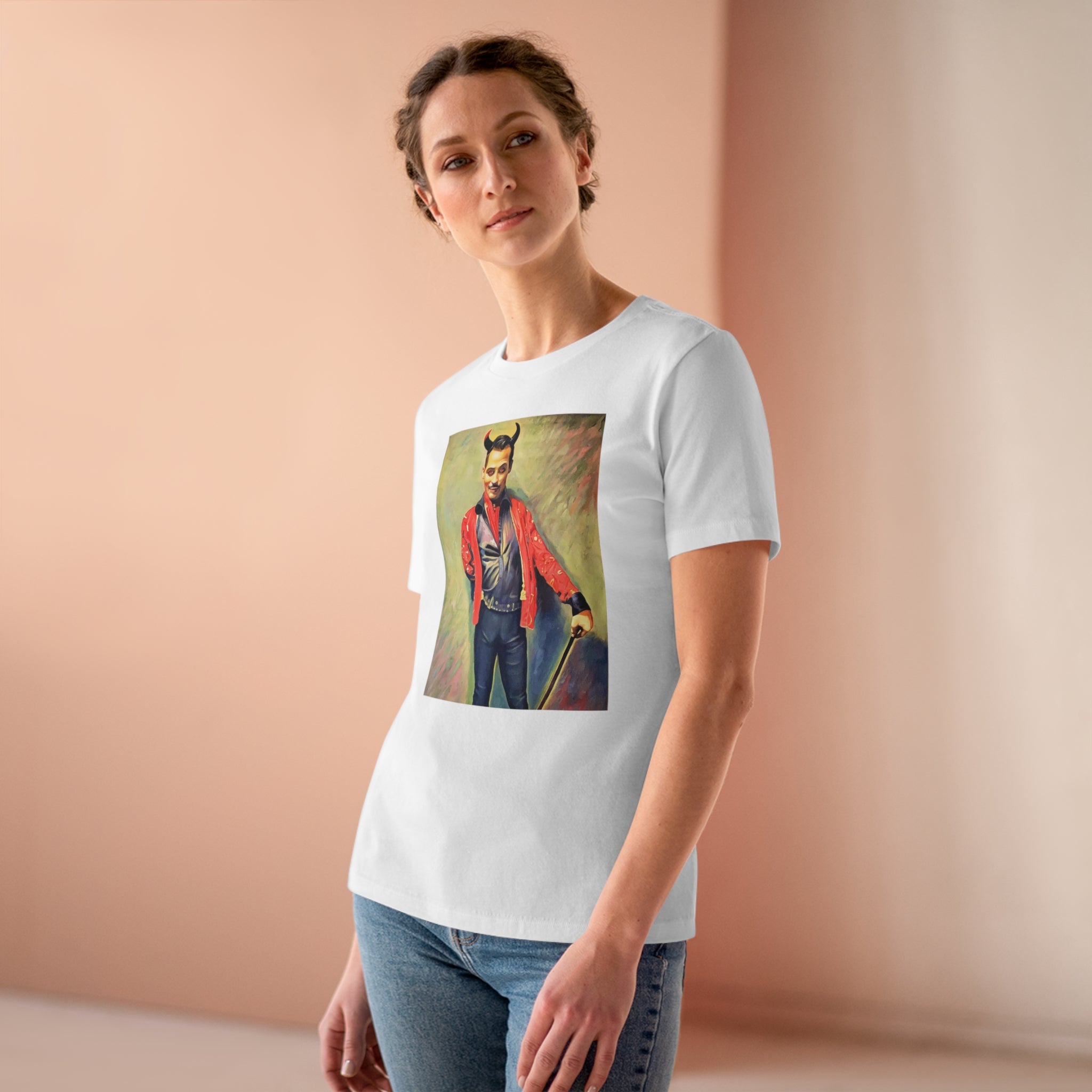 Scared & Alone "You Little Devil" by Richard-Lael Lillard Women's Premium Gallery Tee