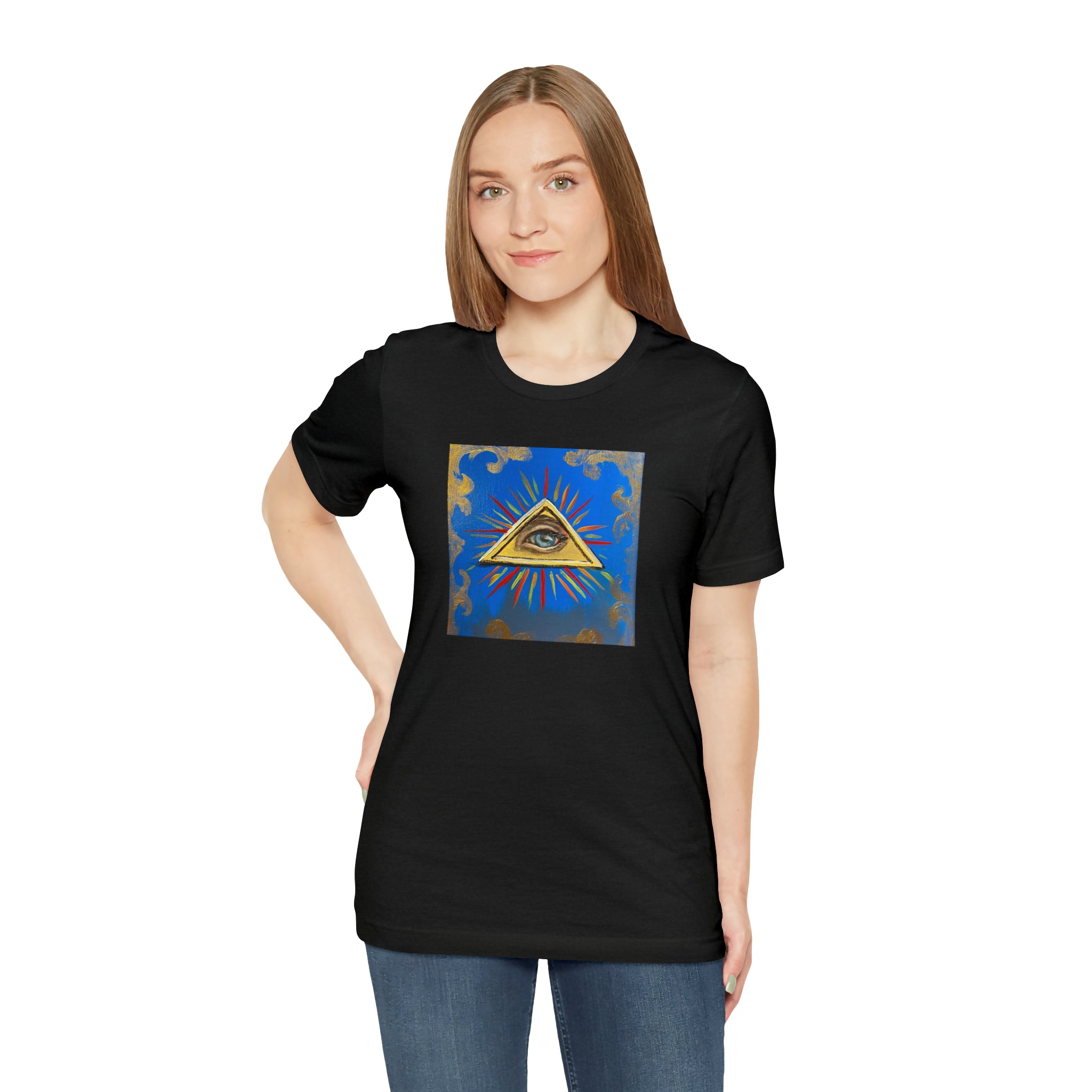 Scared & Alone Richard Lael's "All-Seeing Eye" Unisex Gallery Tee