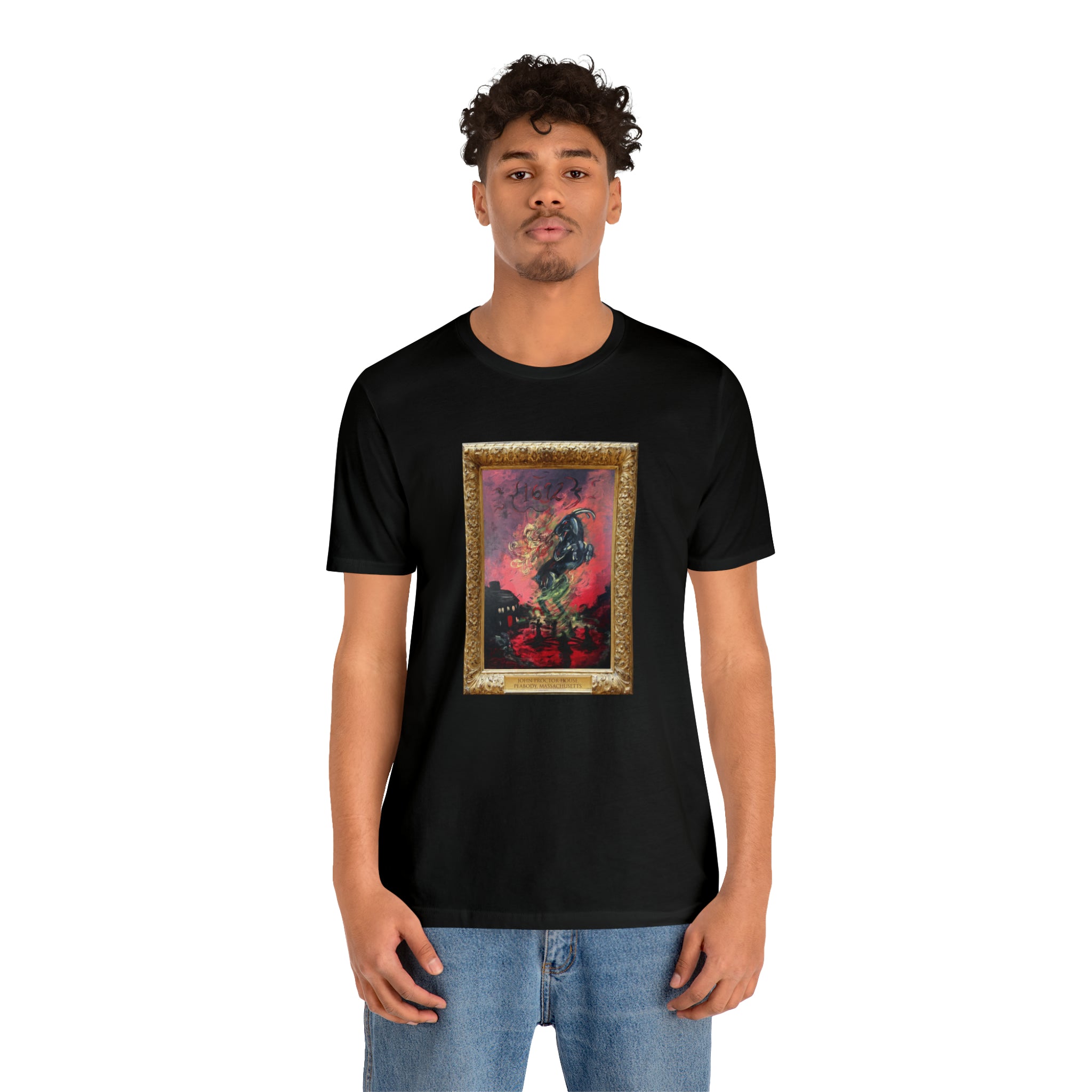 Scared & Alone Richard-Lael's "Proctor House" Unisex Gallery Tee (Single Image)
