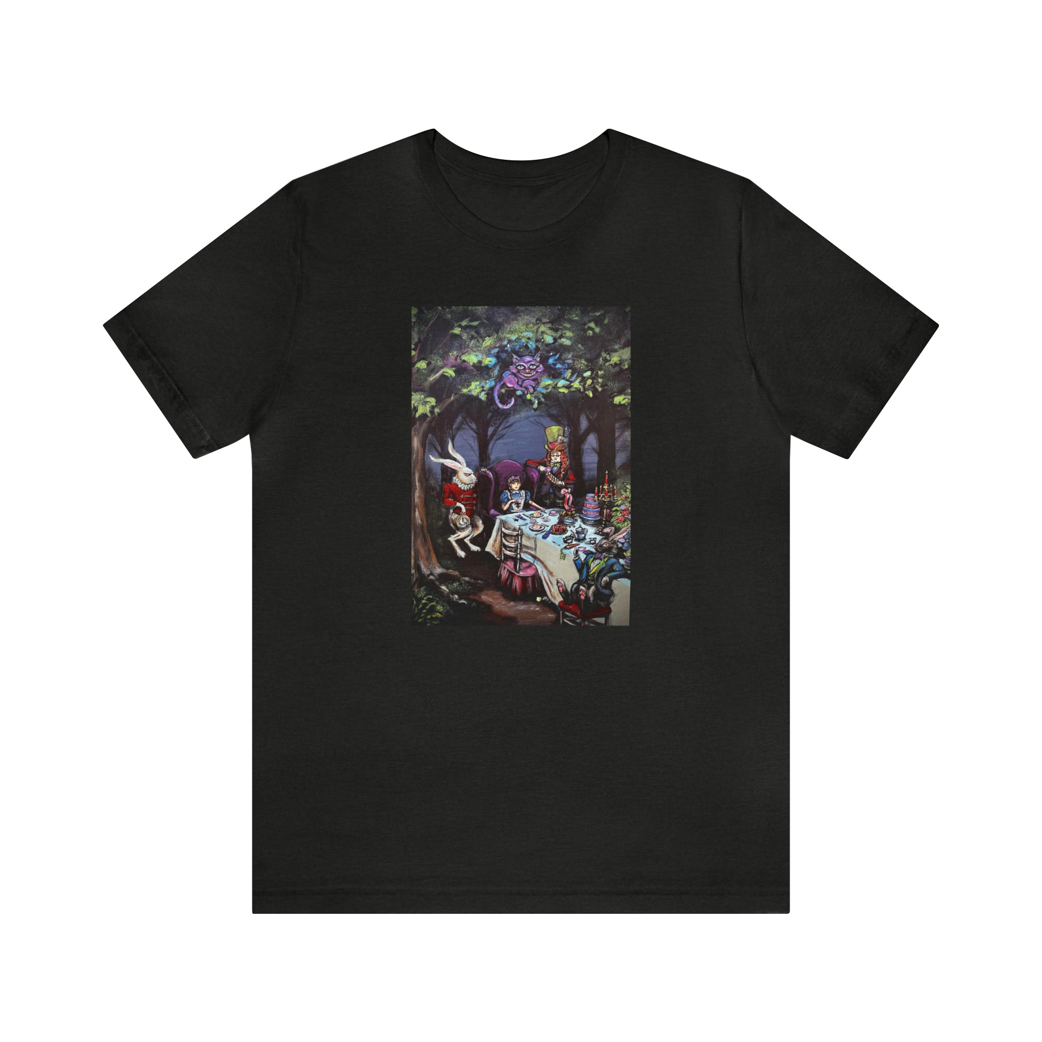 Scared & Alone Richard Lael's "Mad Hatter's Tea Party" Unisex Gallery Tee