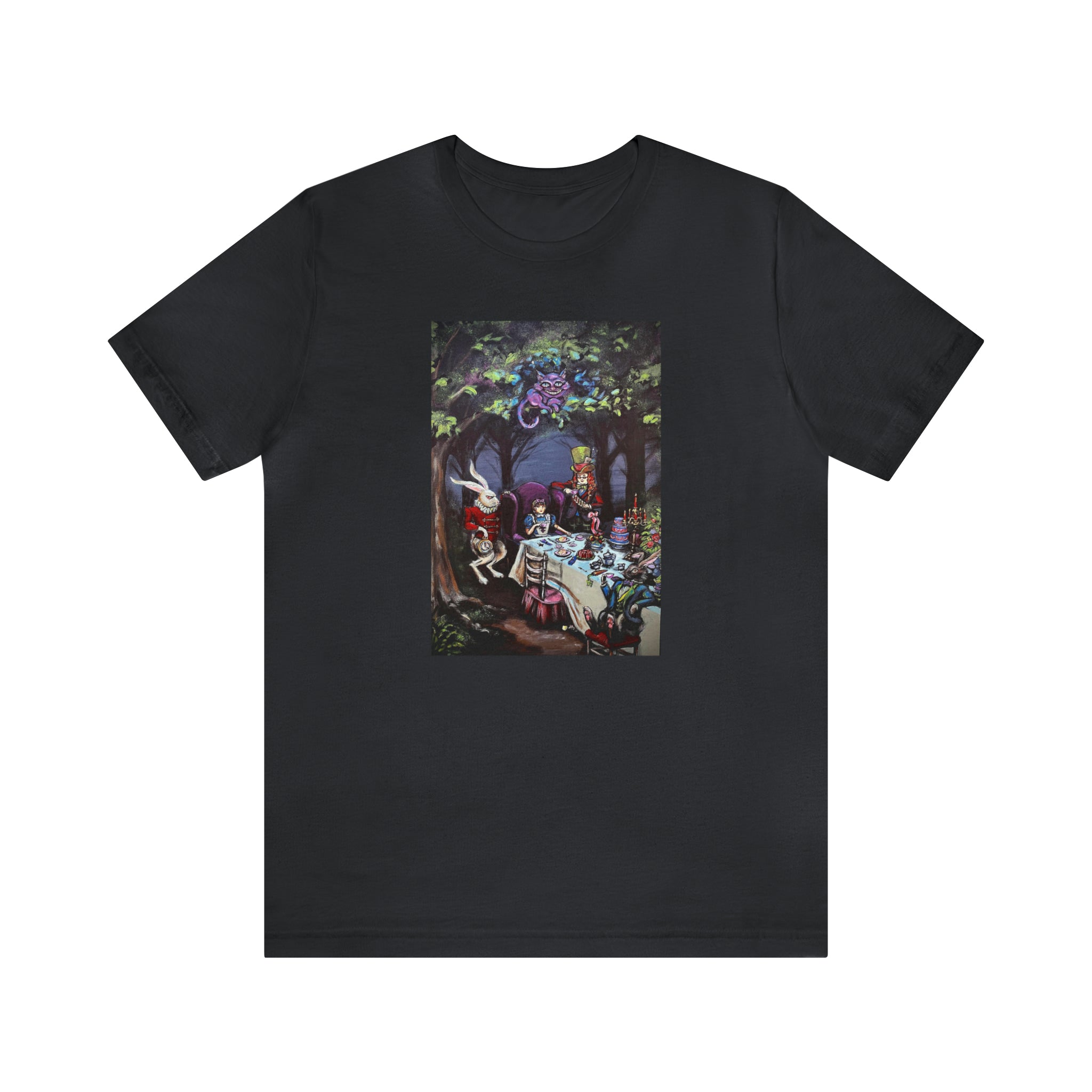 Scared & Alone Richard Lael's "Mad Hatter's Tea Party" Unisex Gallery Tee