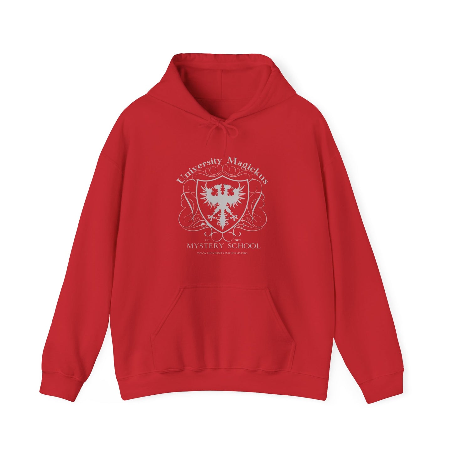 University Magickus Silver School Emblem Unisex Heavy Blend™ Hoodie