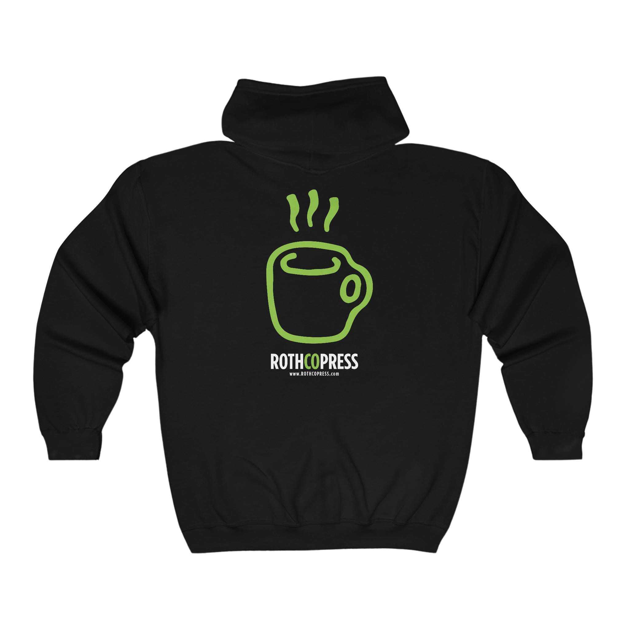 Rothco Press Coffee Cup Logo Unisex Heavy Blend™ Full Zip Hooded Sweatshirt