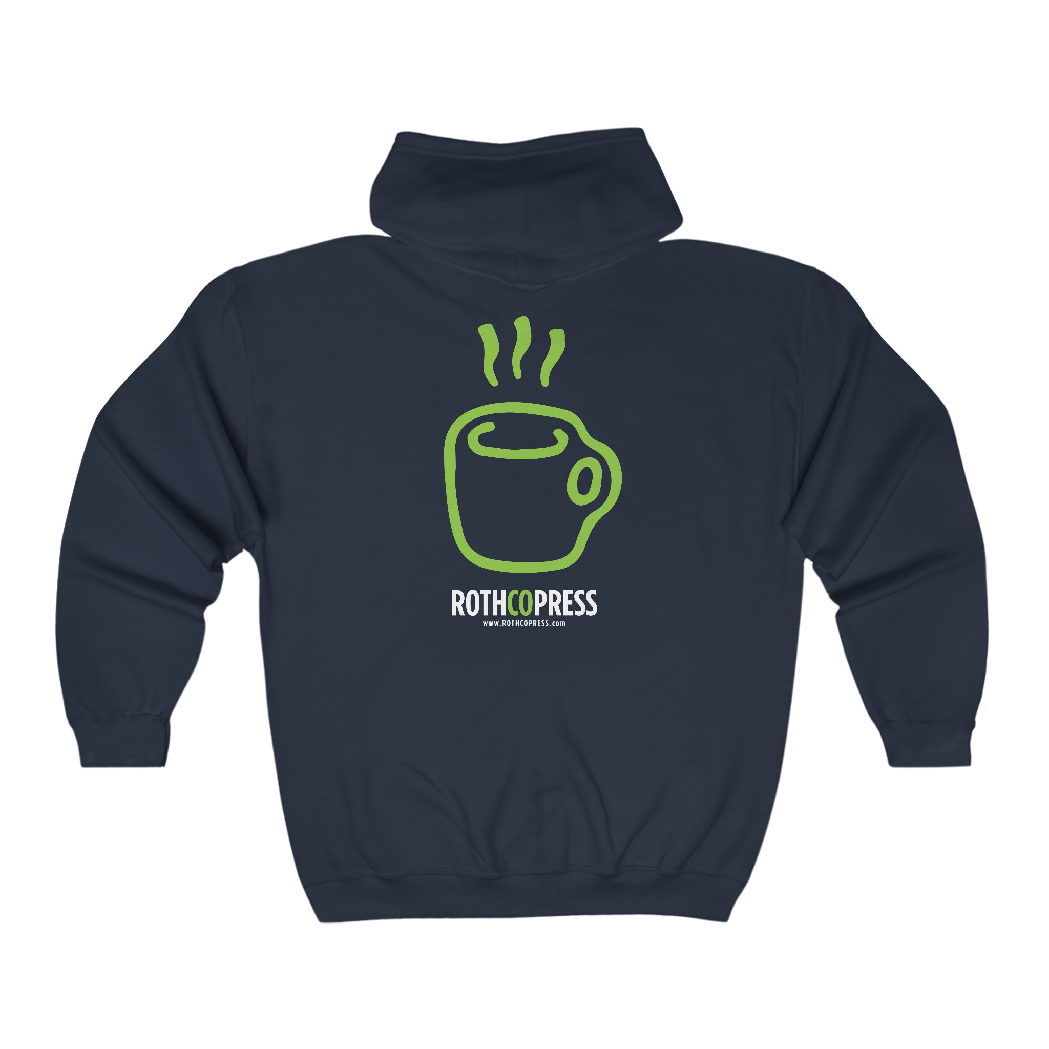 Rothco Press Coffee Cup Logo Unisex Heavy Blend™ Full Zip Hooded Sweatshirt
